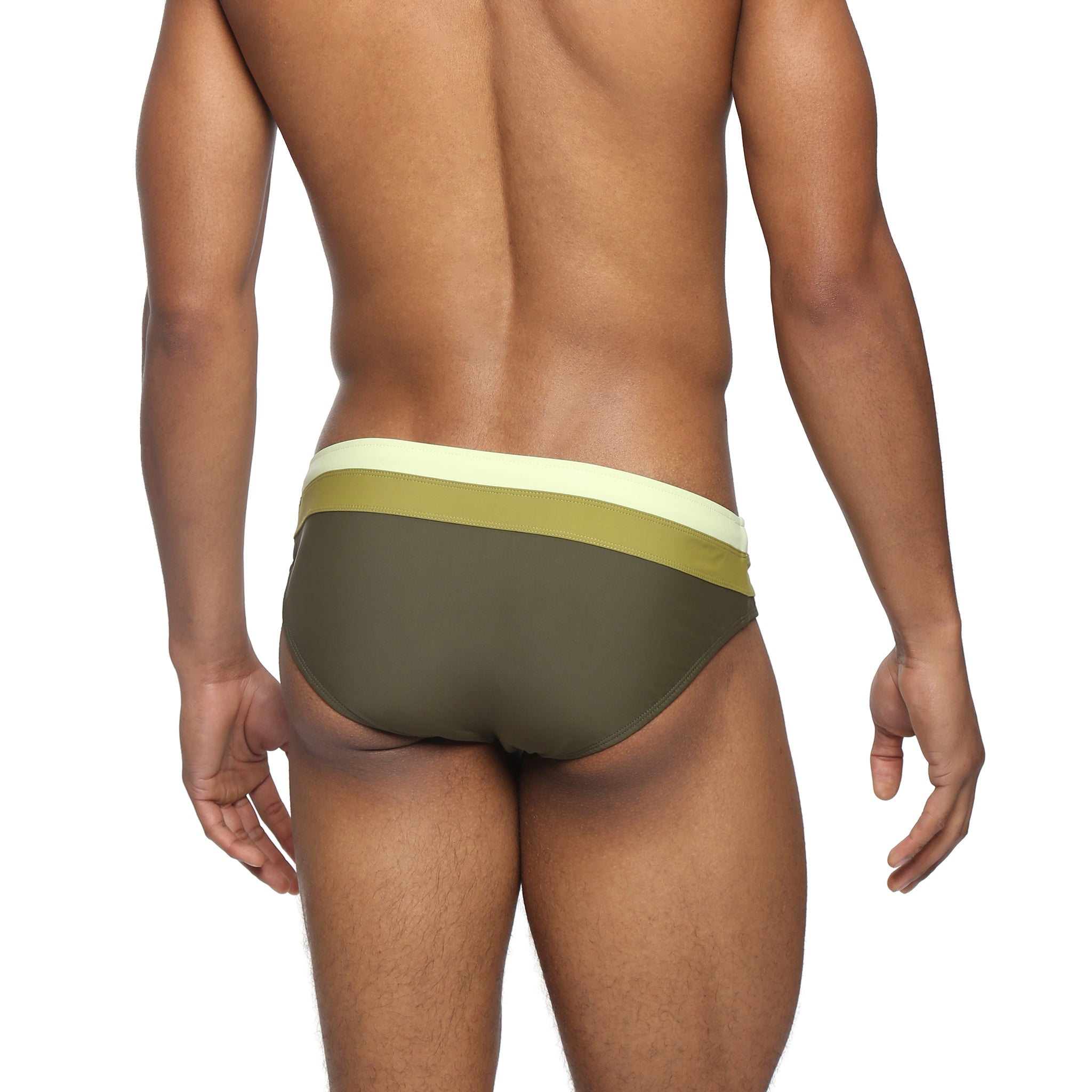 NEW- Army Green Colorblock Meridian Bikini