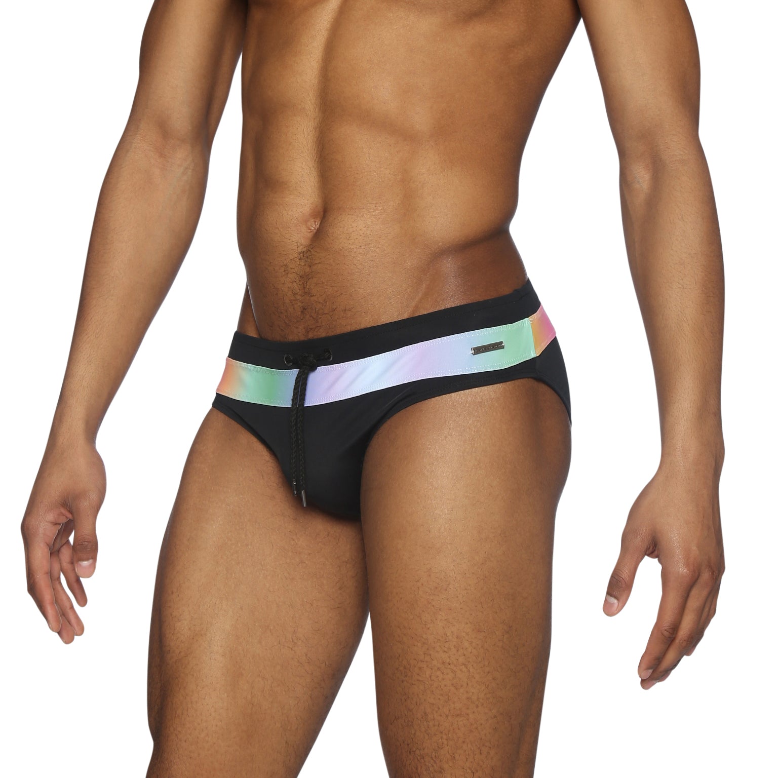 PRIDE EDITION- Luminous Black Colorblock Meridian Bikini
