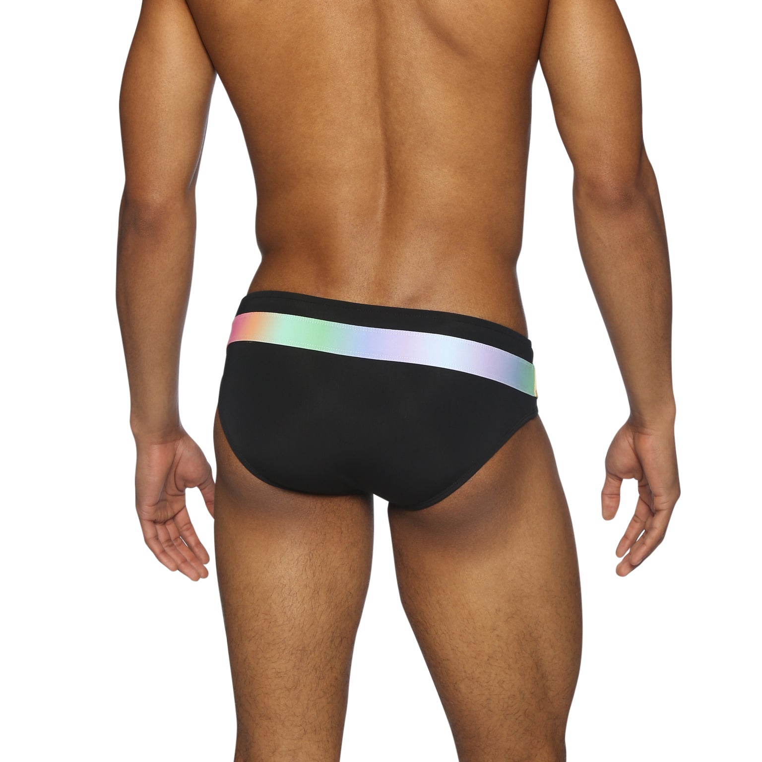 PRIDE EDITION- Luminous Black Colorblock Meridian Bikini