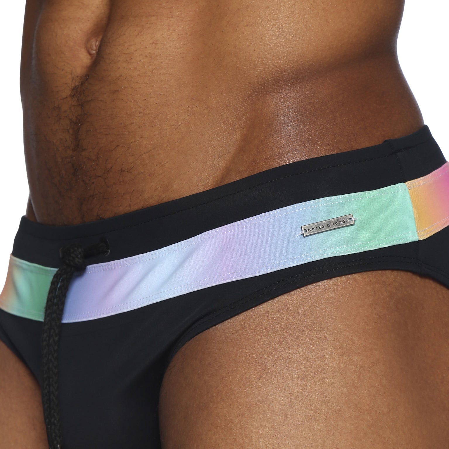 PRIDE EDITION- Luminous Black Colorblock Meridian Bikini