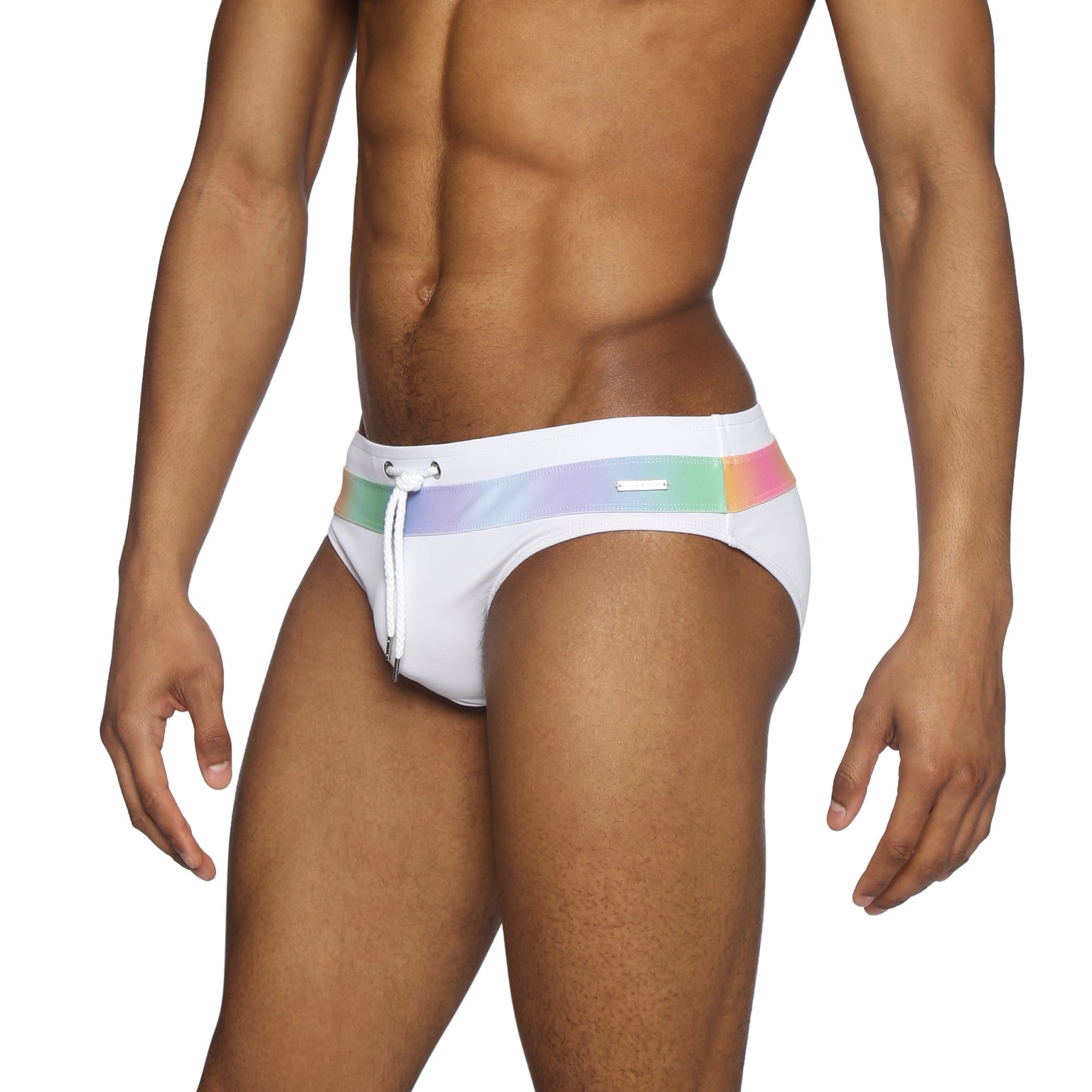 PRIDE EDITION- Luminous White Colorblock Meridian Bikini