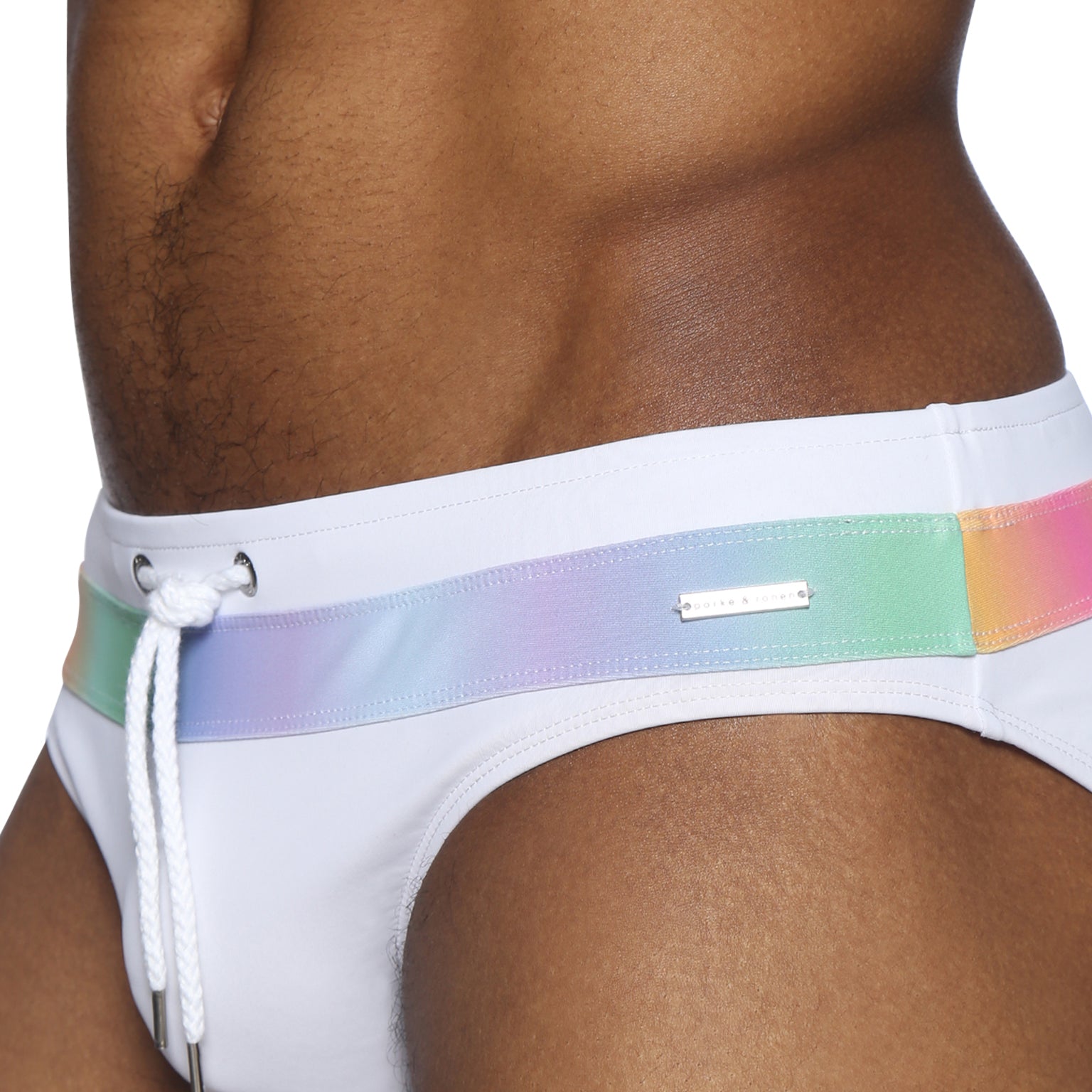 PRIDE EDITION- Luminous White Colorblock Meridian Bikini