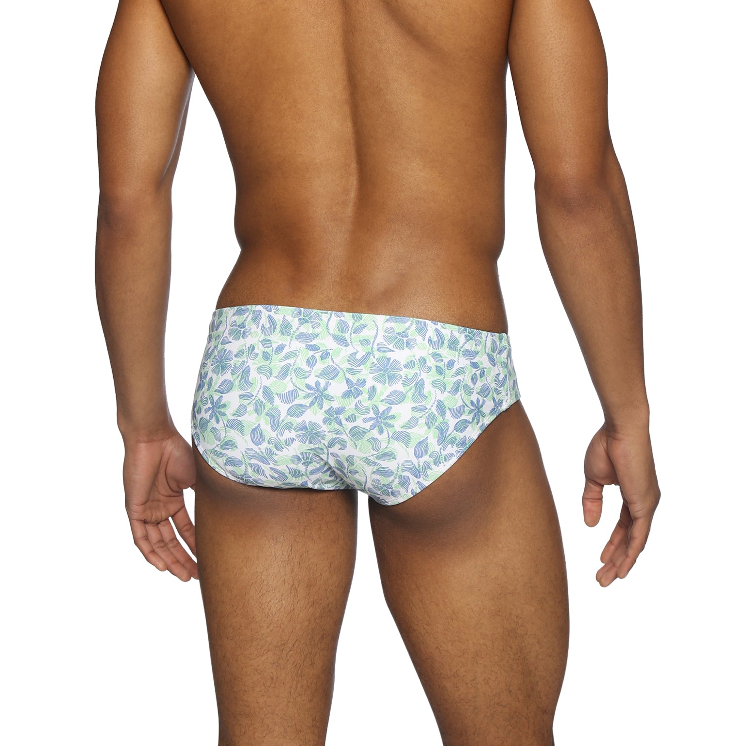 Lime Havana Leaf Printed Meridian Bikini