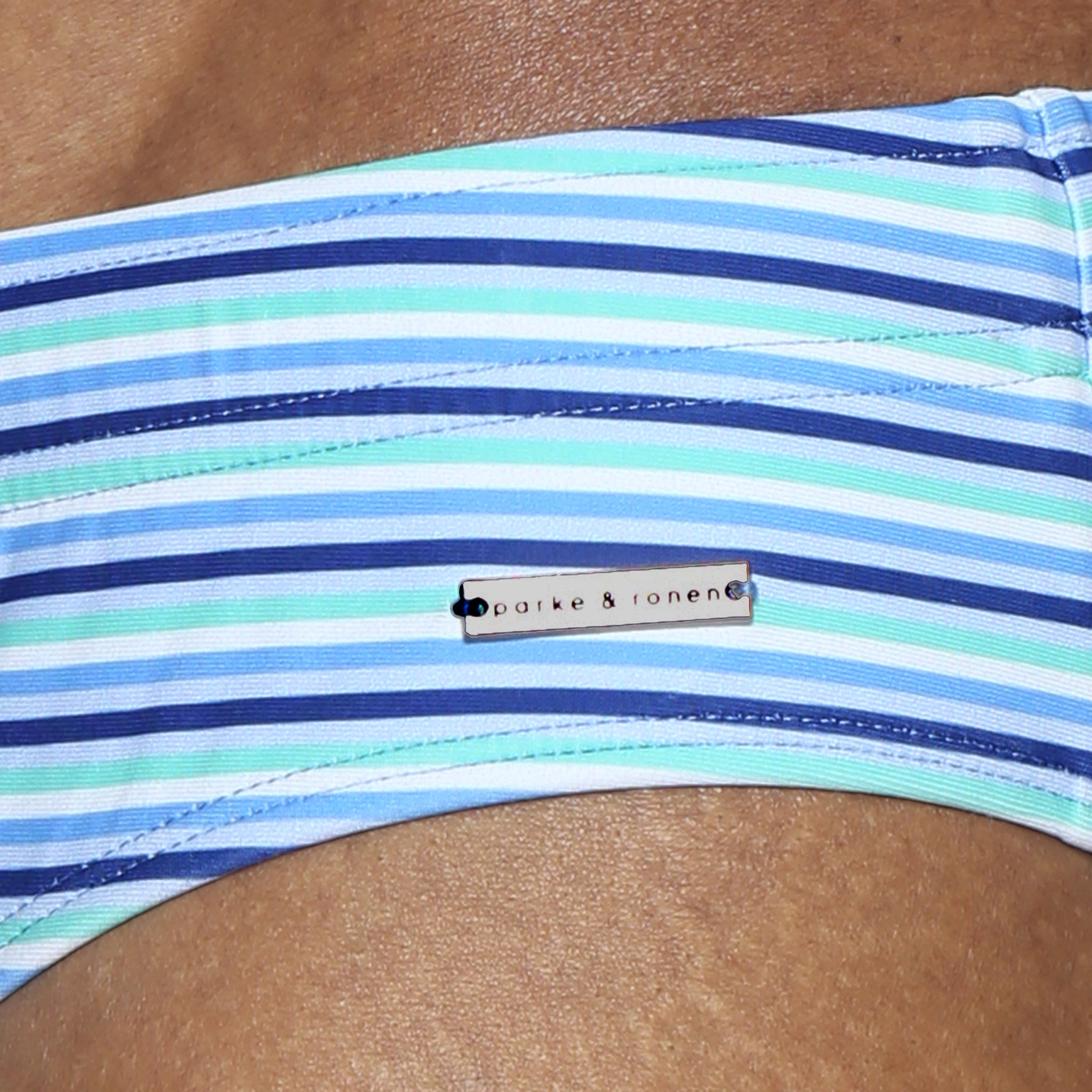 Marina Pinline Printed Meridian Bikini - Parke & Ronen