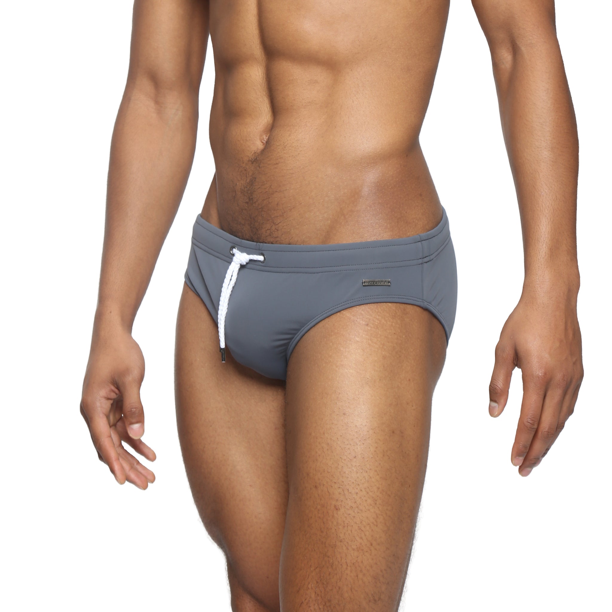 Grey Solid Meridian Bikini