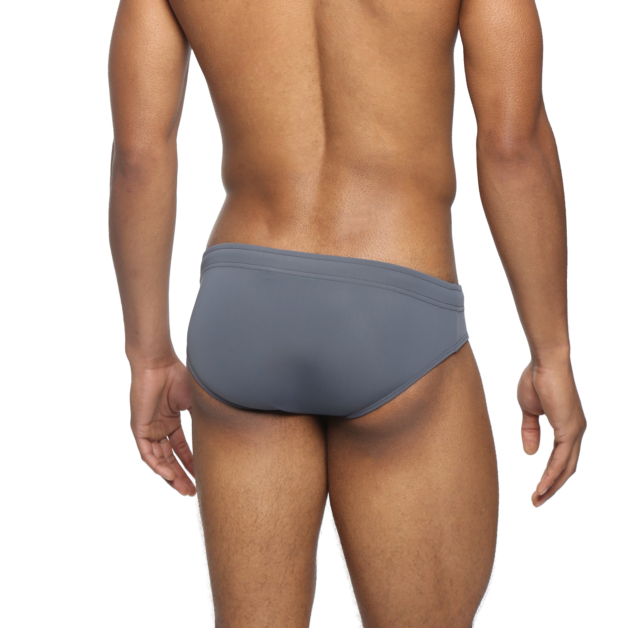 Grey Solid Meridian Bikini