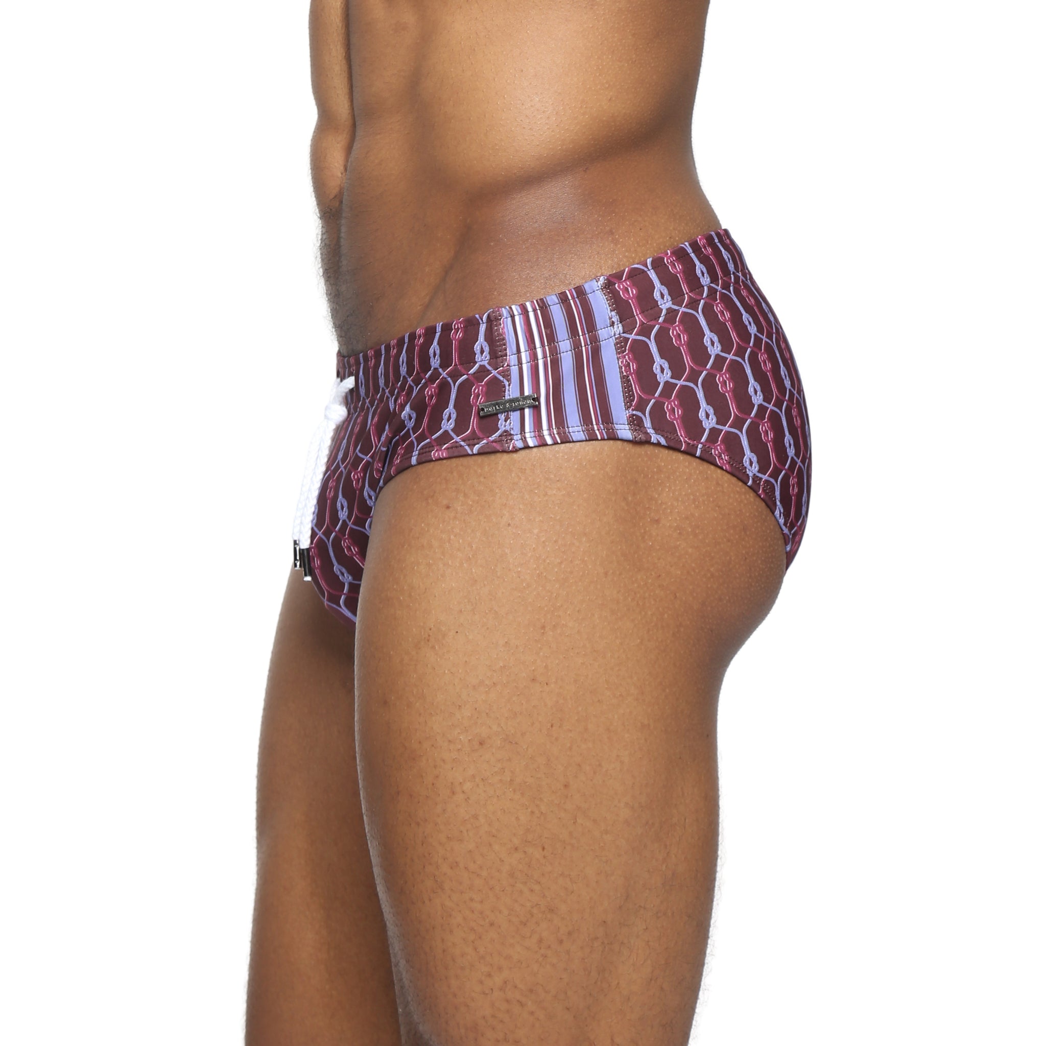 NEW- Bordeaux Voyager Printed Meridian Bikini
