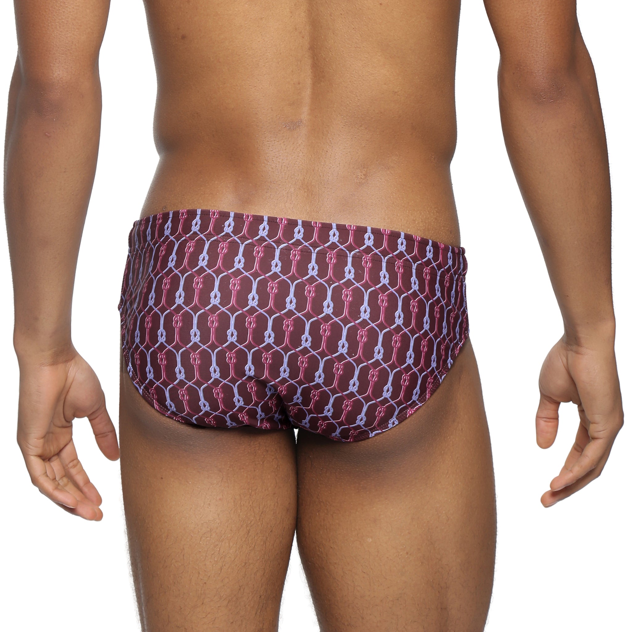 NEW- Bordeaux Voyager Printed Meridian Bikini