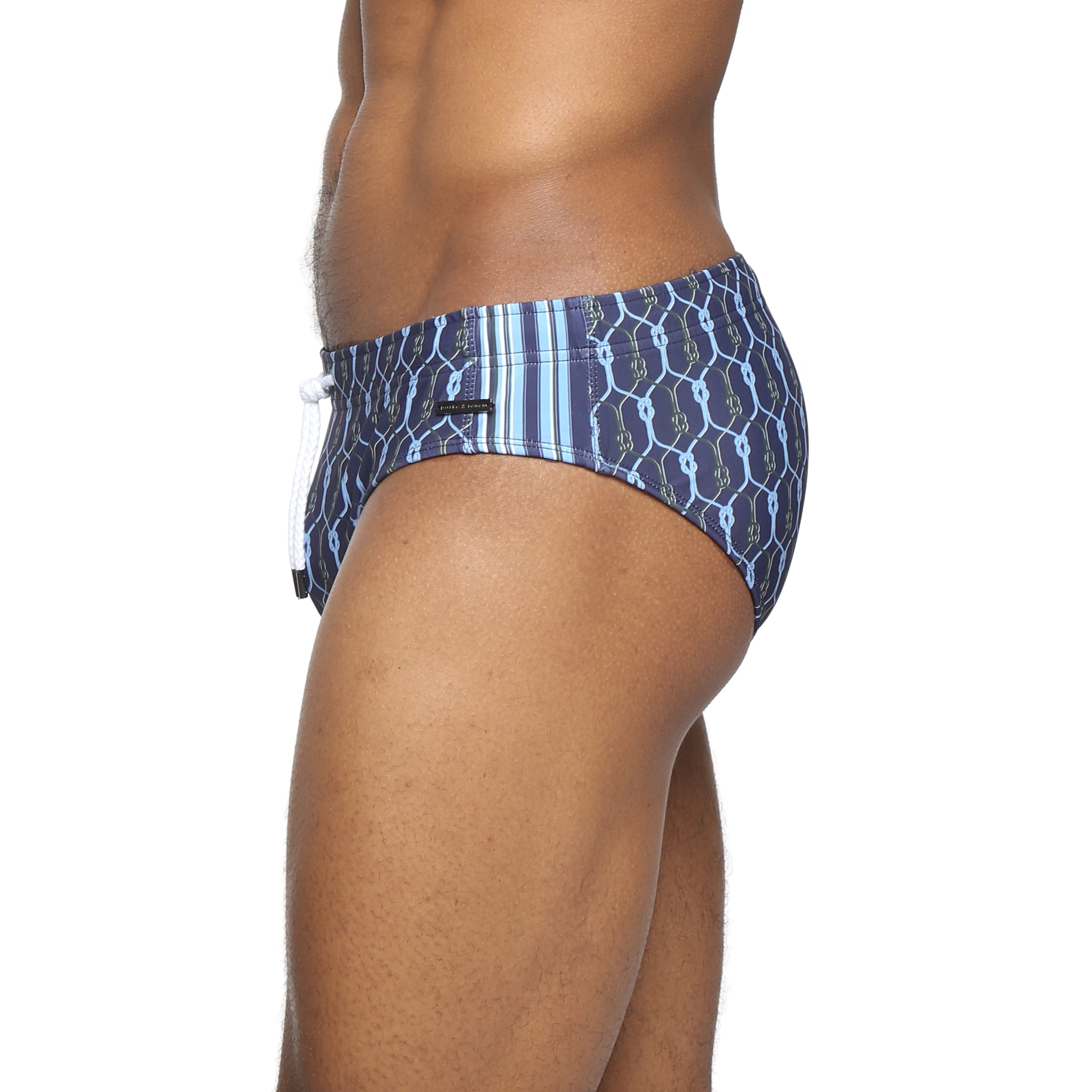 NEW- Navy Voyager Printed Meridian Bikini