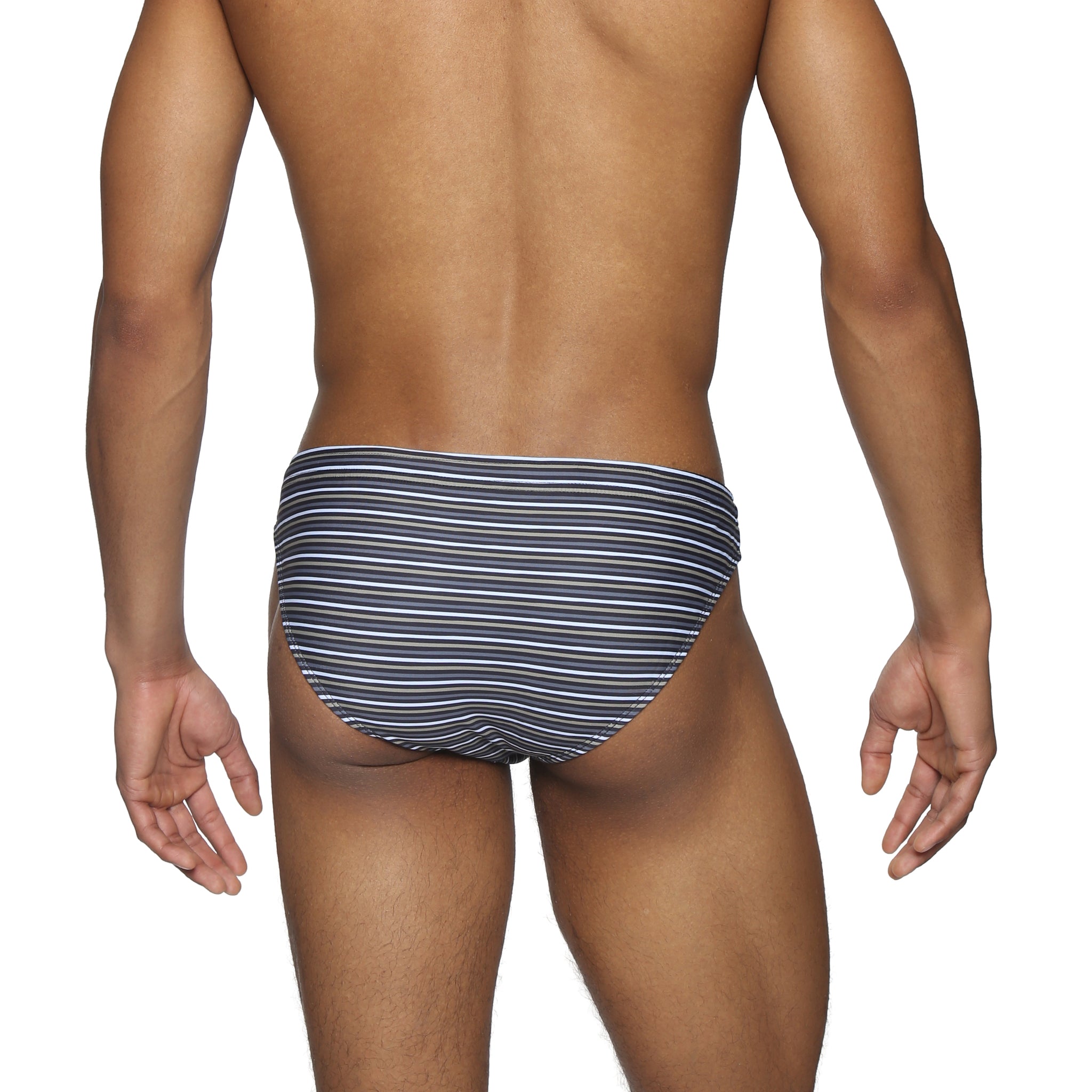 Black Pinline Printed Blade Bikini - Parke & Ronen