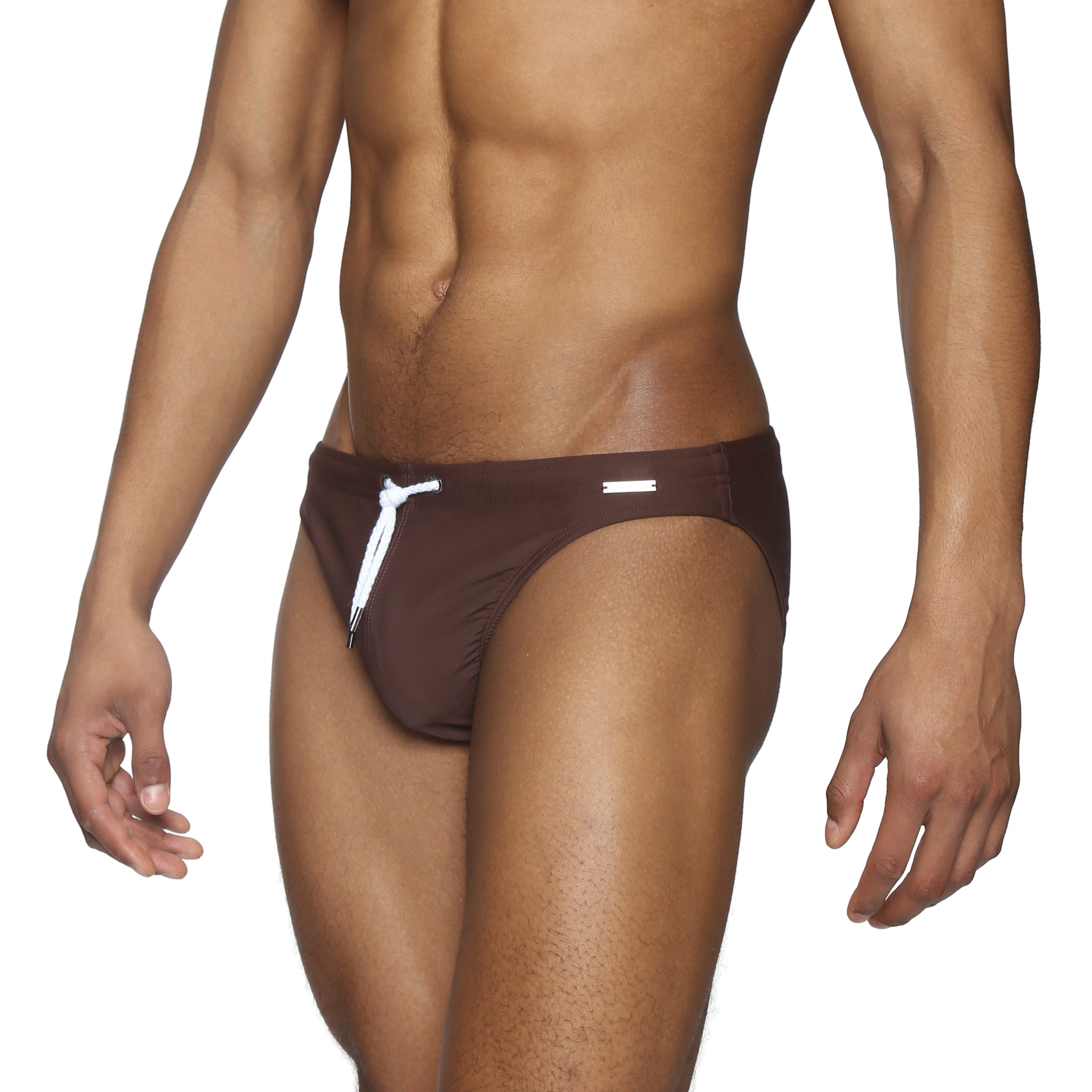 Chocolate Solid Blade Bikini - Parke & Ronen