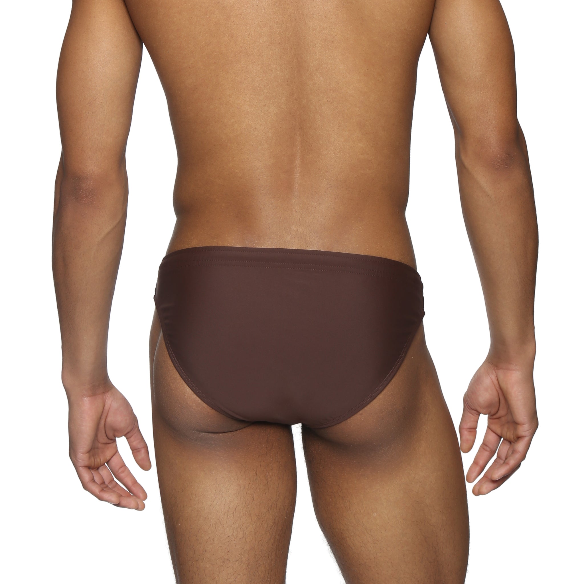 Chocolate Solid Blade Bikini - Parke & Ronen