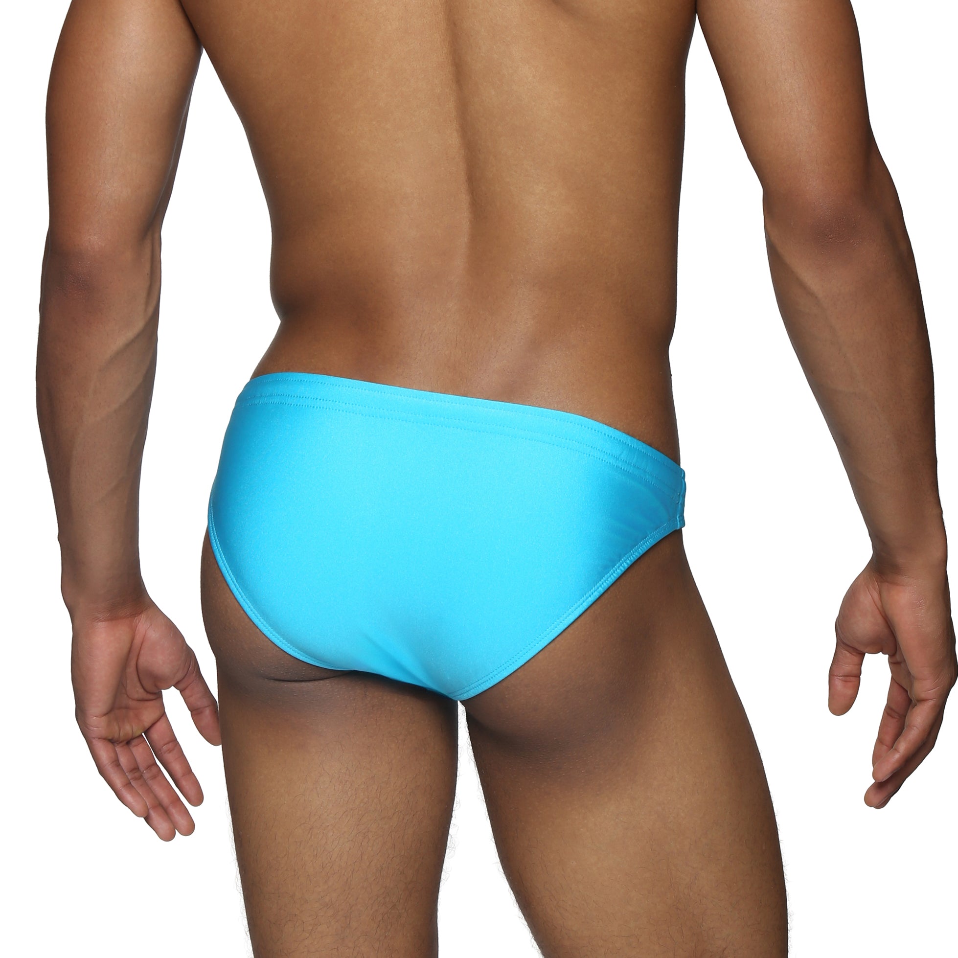 Cyan Solid Blade Bikini - Parke & Ronen