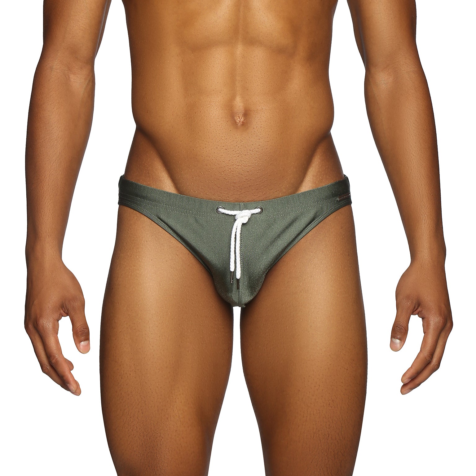 NEW RESORT '25- Metalic Army Solid Blade Bikini - parke & ronen