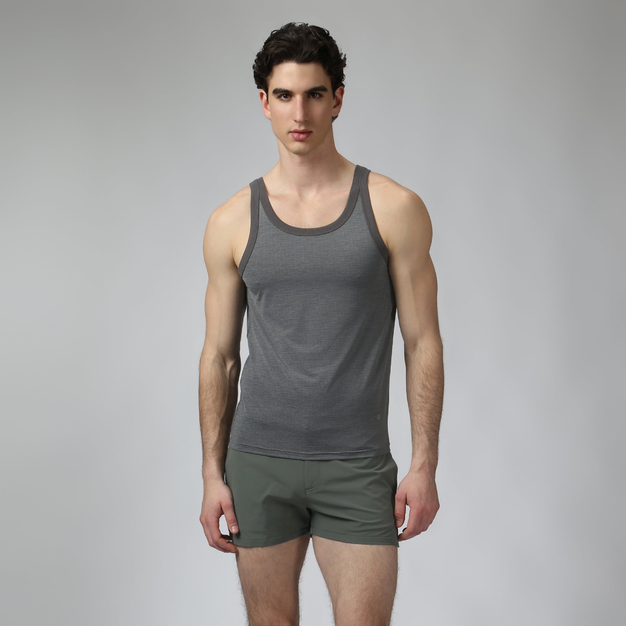 Graphite Power Grid Roxy Tank - Parke & Ronen