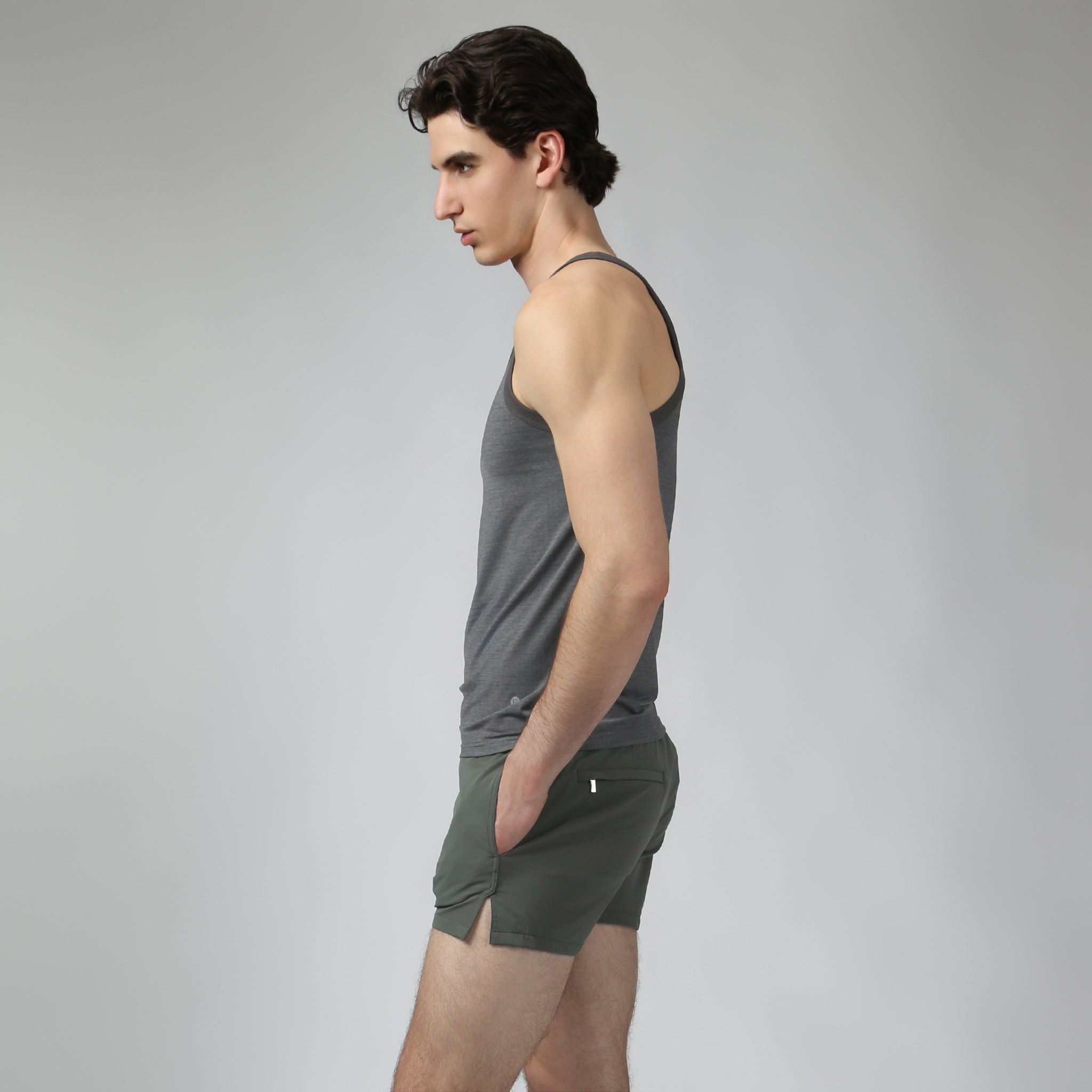 Graphite Power Grid Roxy Tank - Parke & Ronen