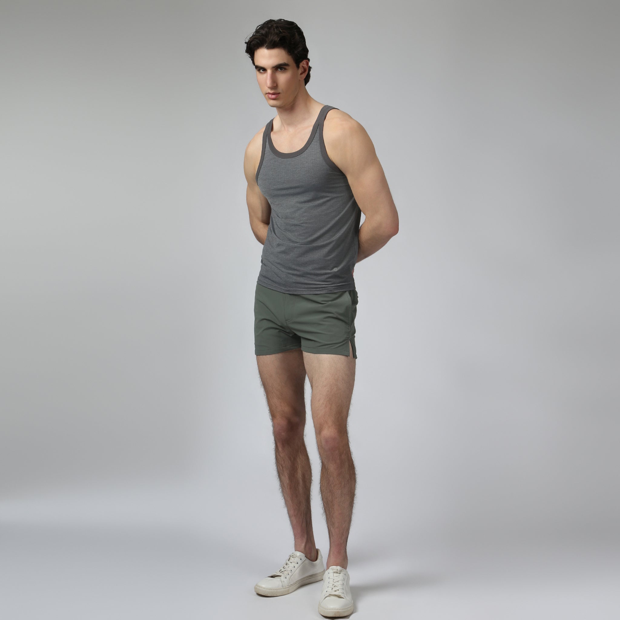 Graphite Power Grid Roxy Tank - Parke & Ronen