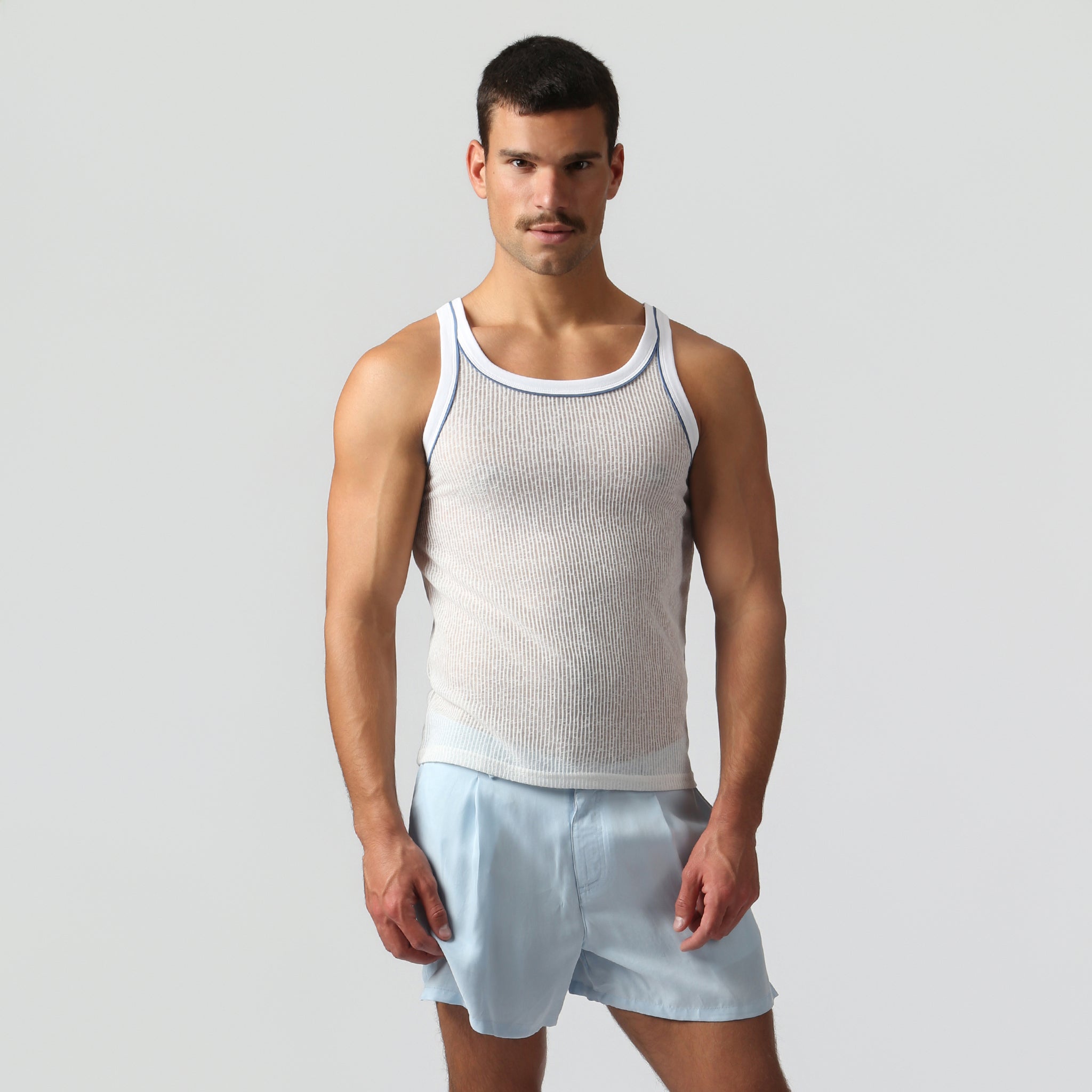 NEW- White Sereno Rib Tank