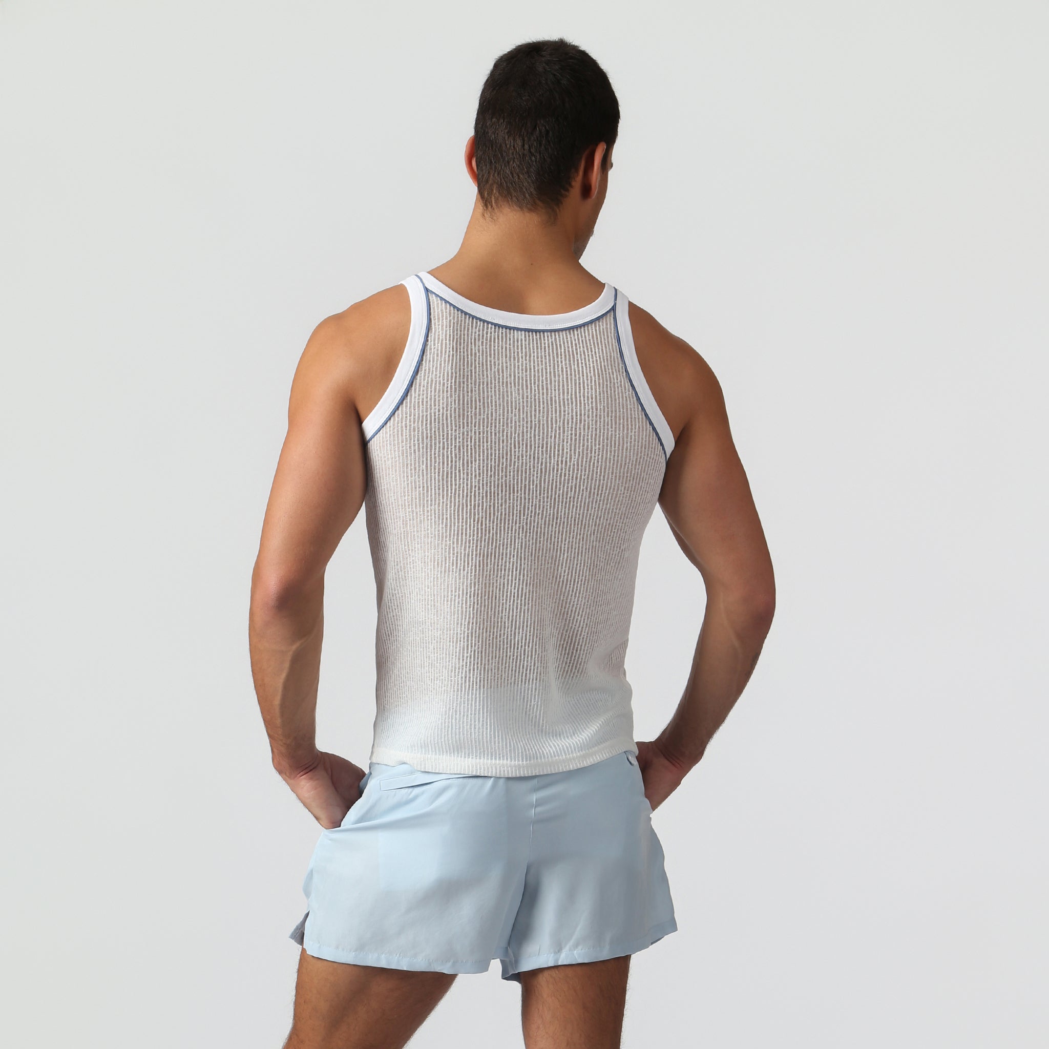 NEW- White Sereno Rib Tank