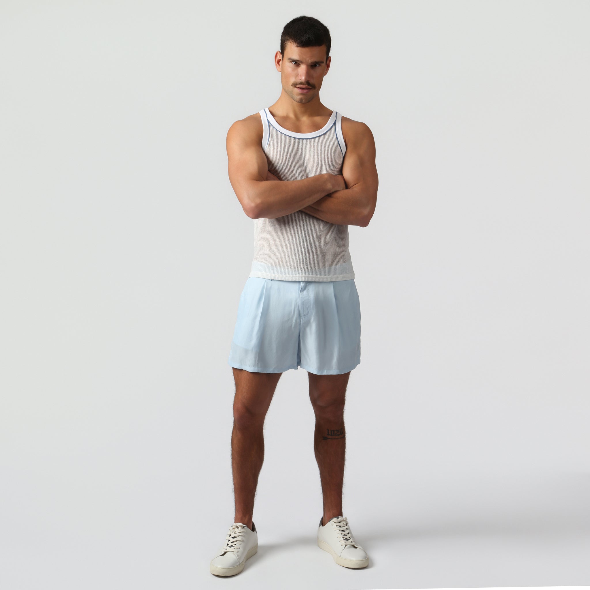 NEW- White Sereno Rib Tank