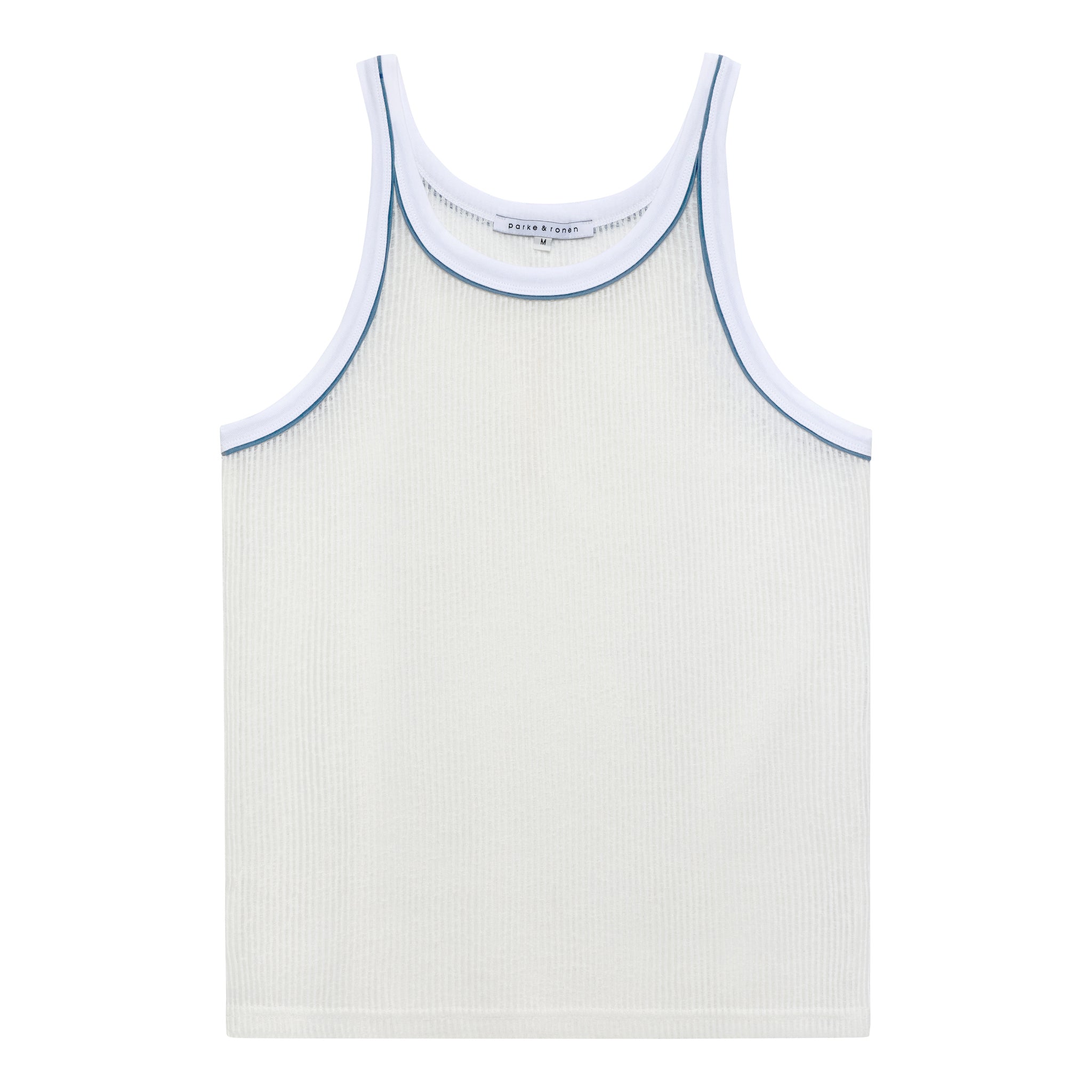 NEW- White Sereno Rib Tank