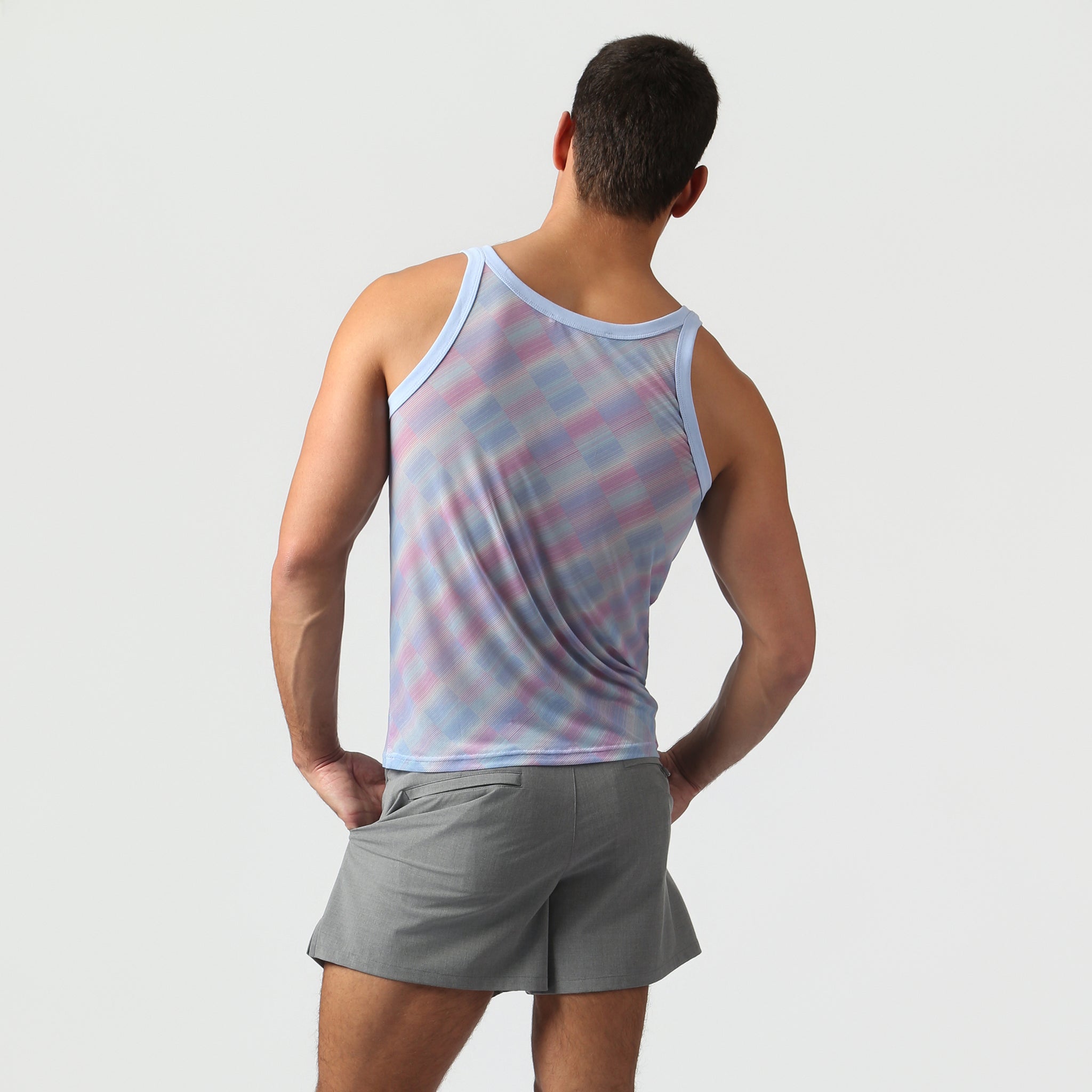 NEW- Lavender Twilo Print Mesh Roxy Tank