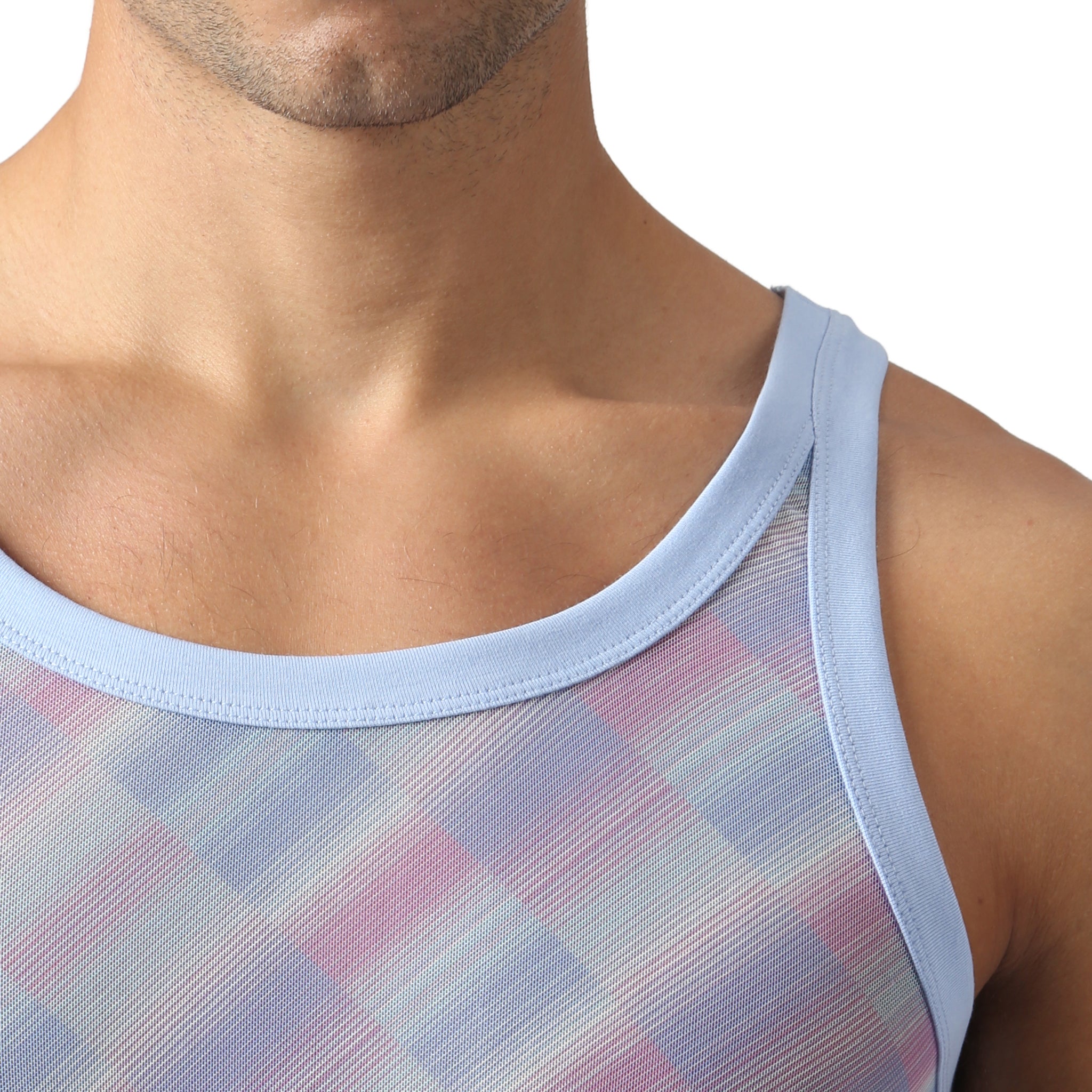 NEW- Lavender Twilo Print Mesh Roxy Tank