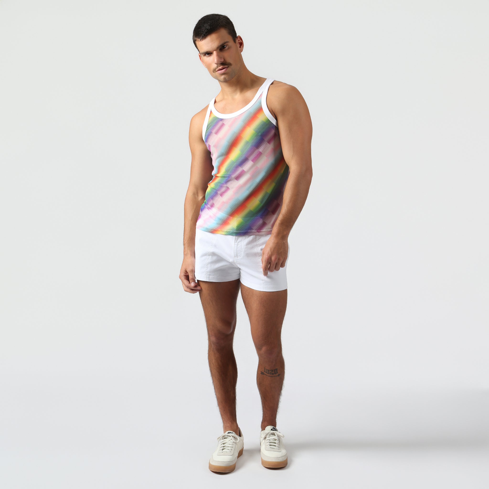 NEW- Paradise Pride Twilo Print Mesh Roxy Tank