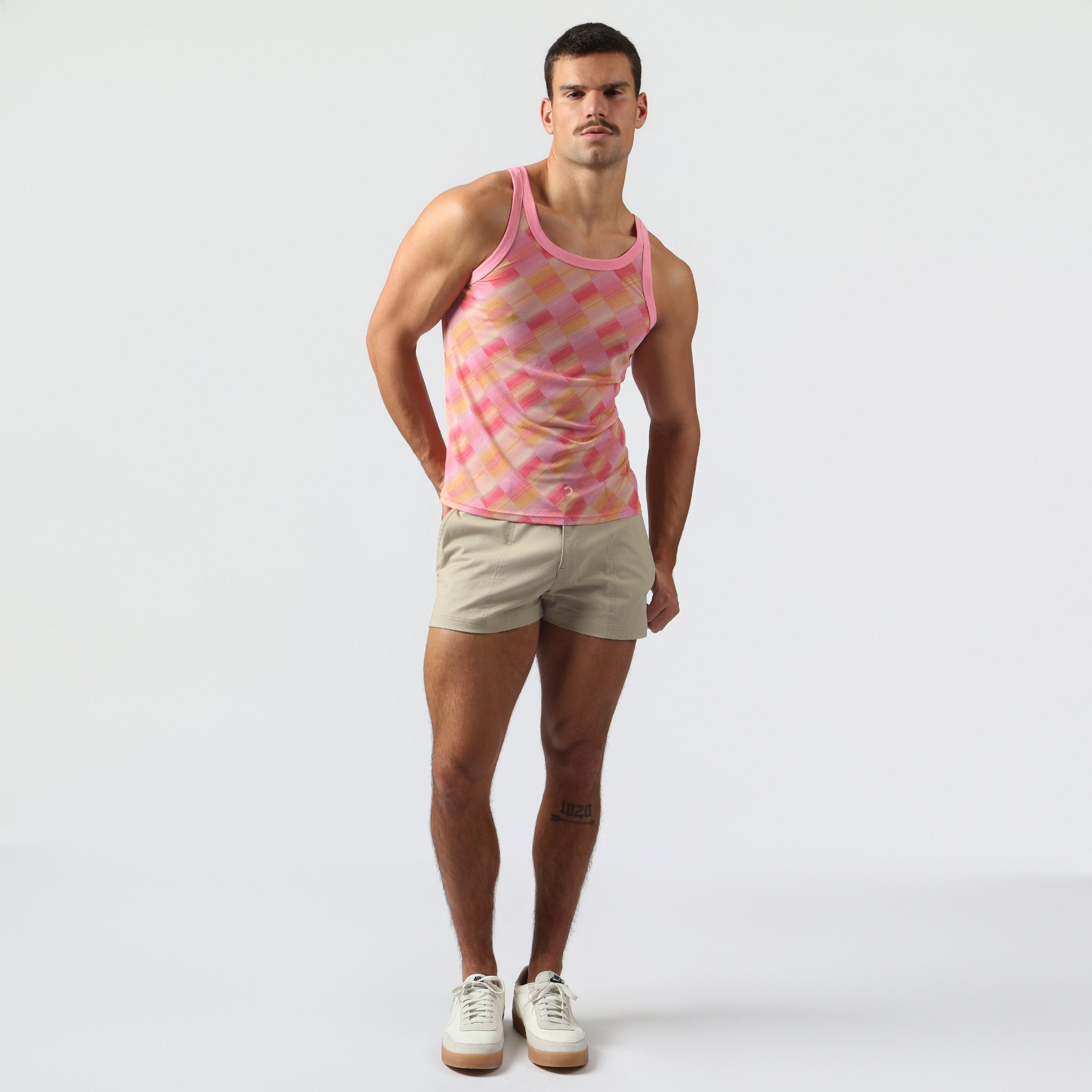 NEW- Sunset Twilo Print Mesh Roxy Tank