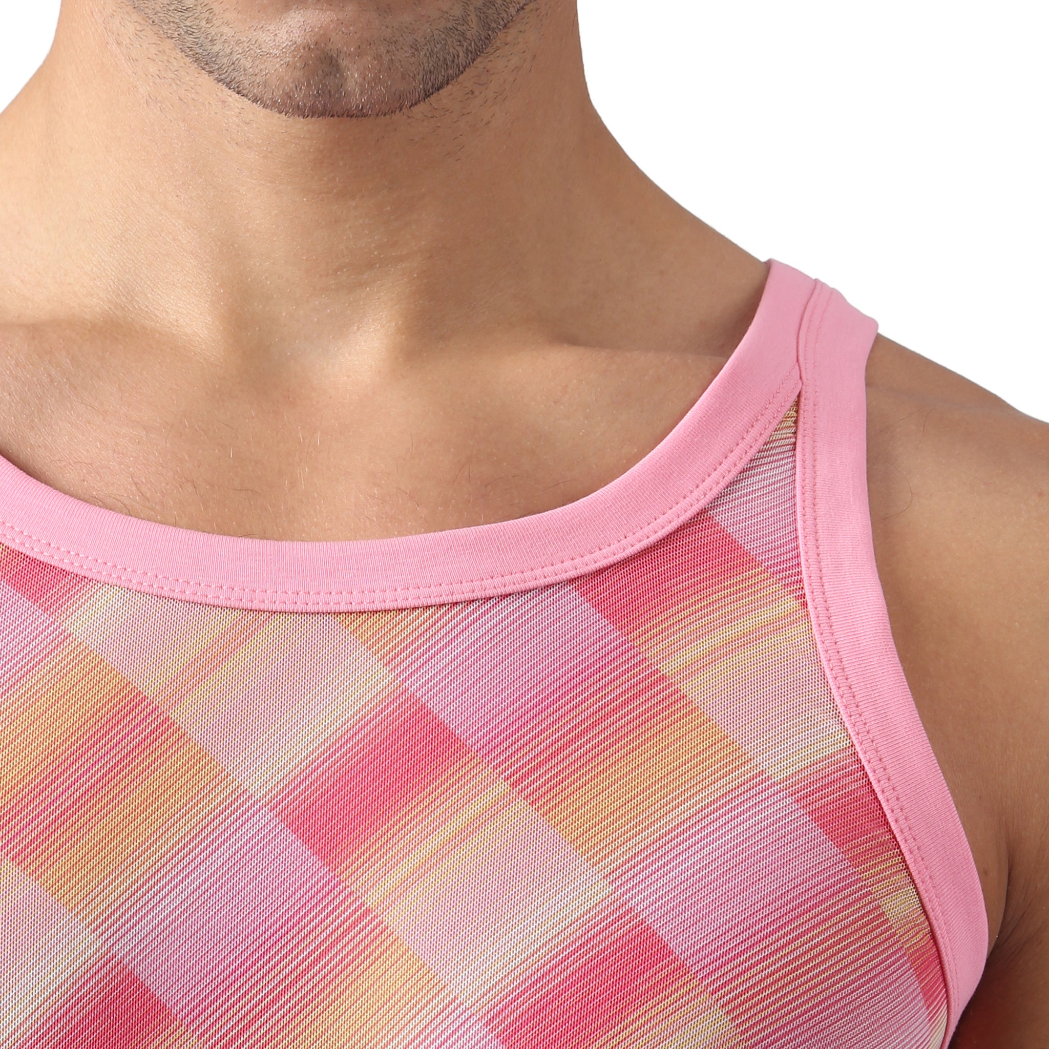 NEW- Sunset Twilo Print Mesh Roxy Tank