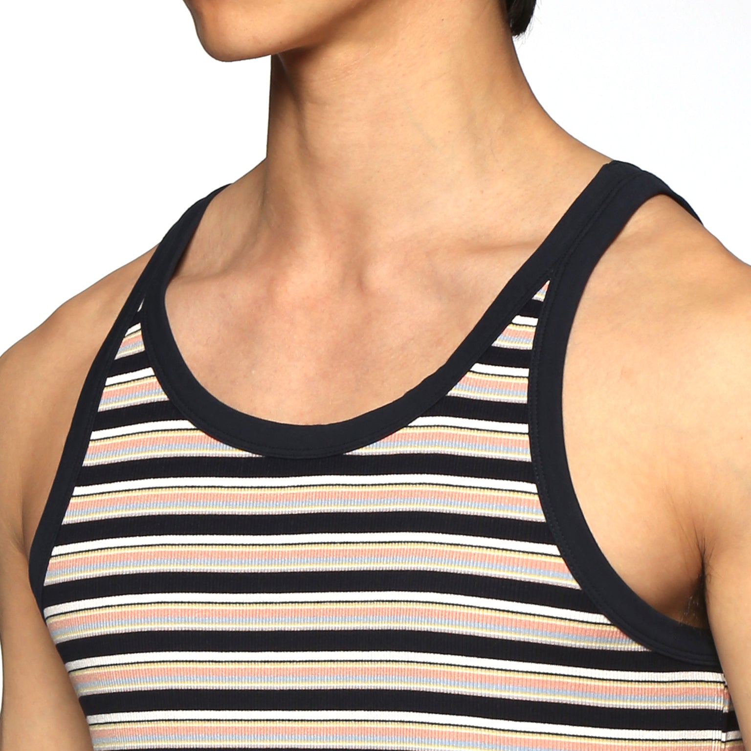 SPRING '24- Dark Navy Stripe Roma Yarn Dye Tank