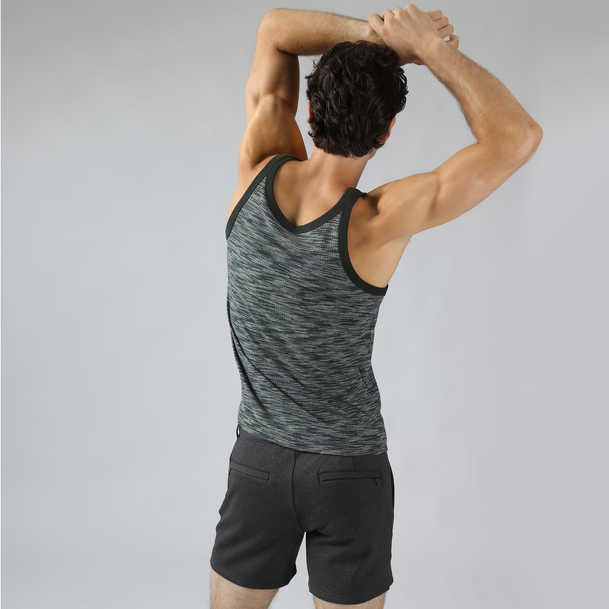 ACTIONWEAR Iron Green Space Dye Roxy Tank