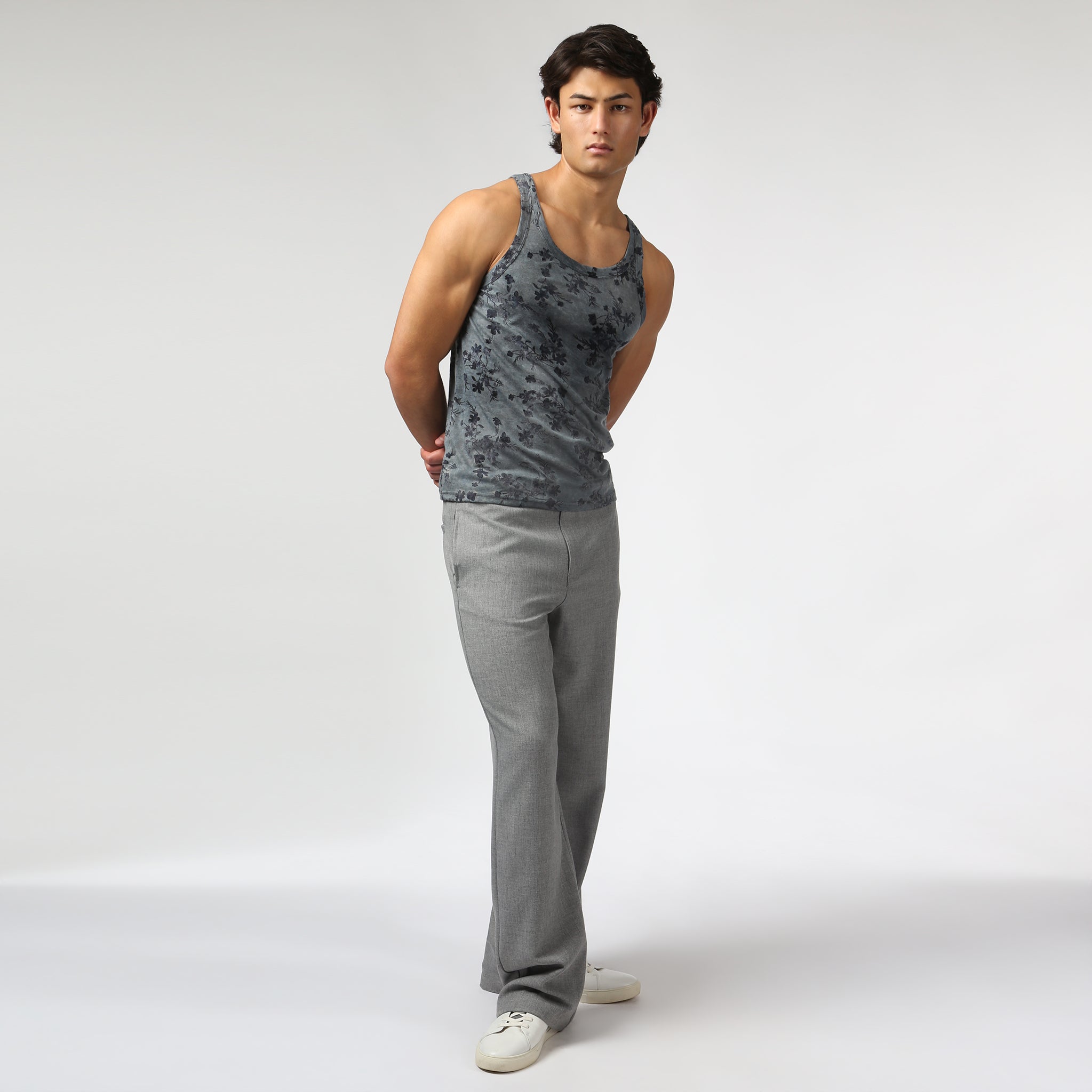 NEW- Lavender Grey Vale Rib Knit Roxy Tank