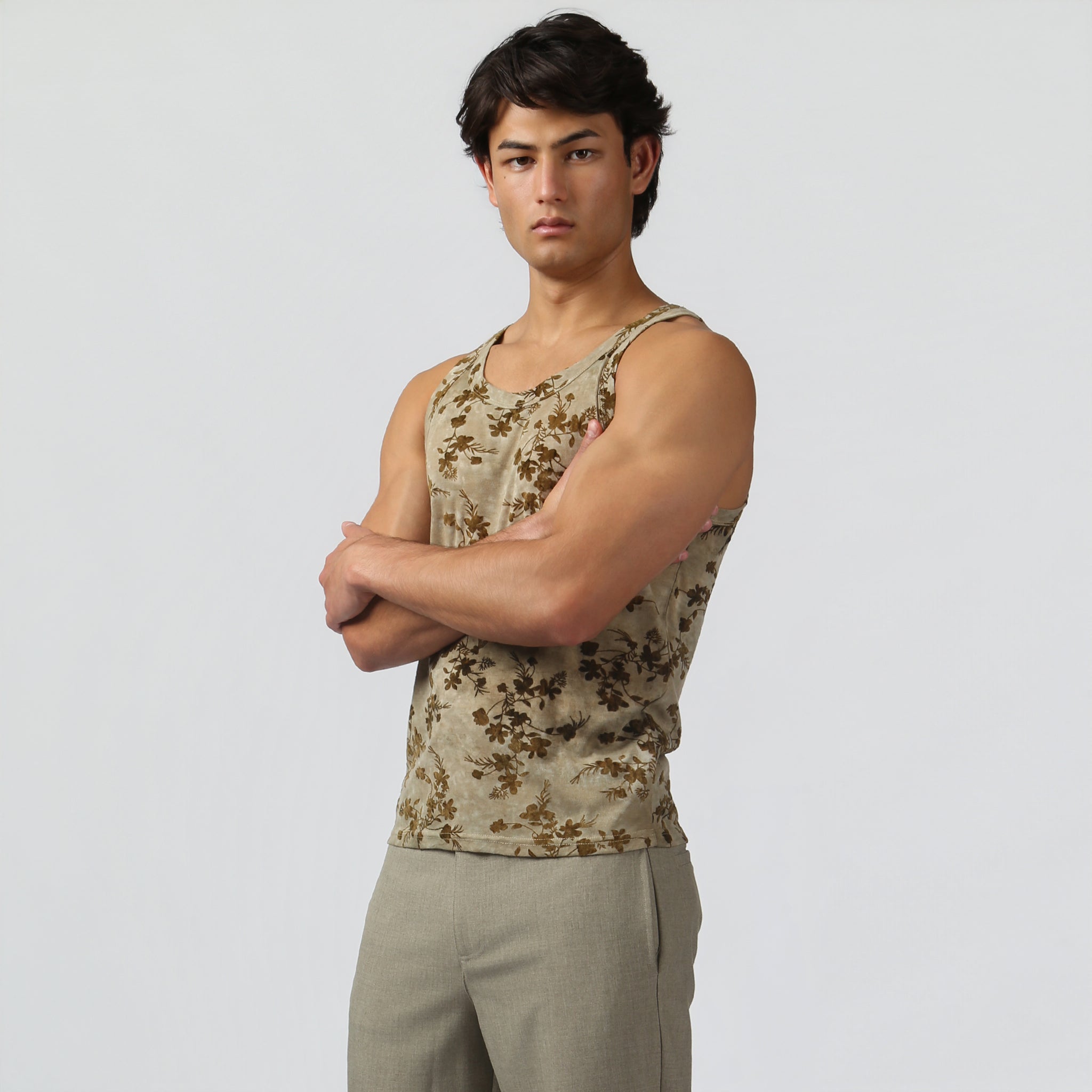 NEW- Wild Sage Vale Rib Knit Roxy Tank