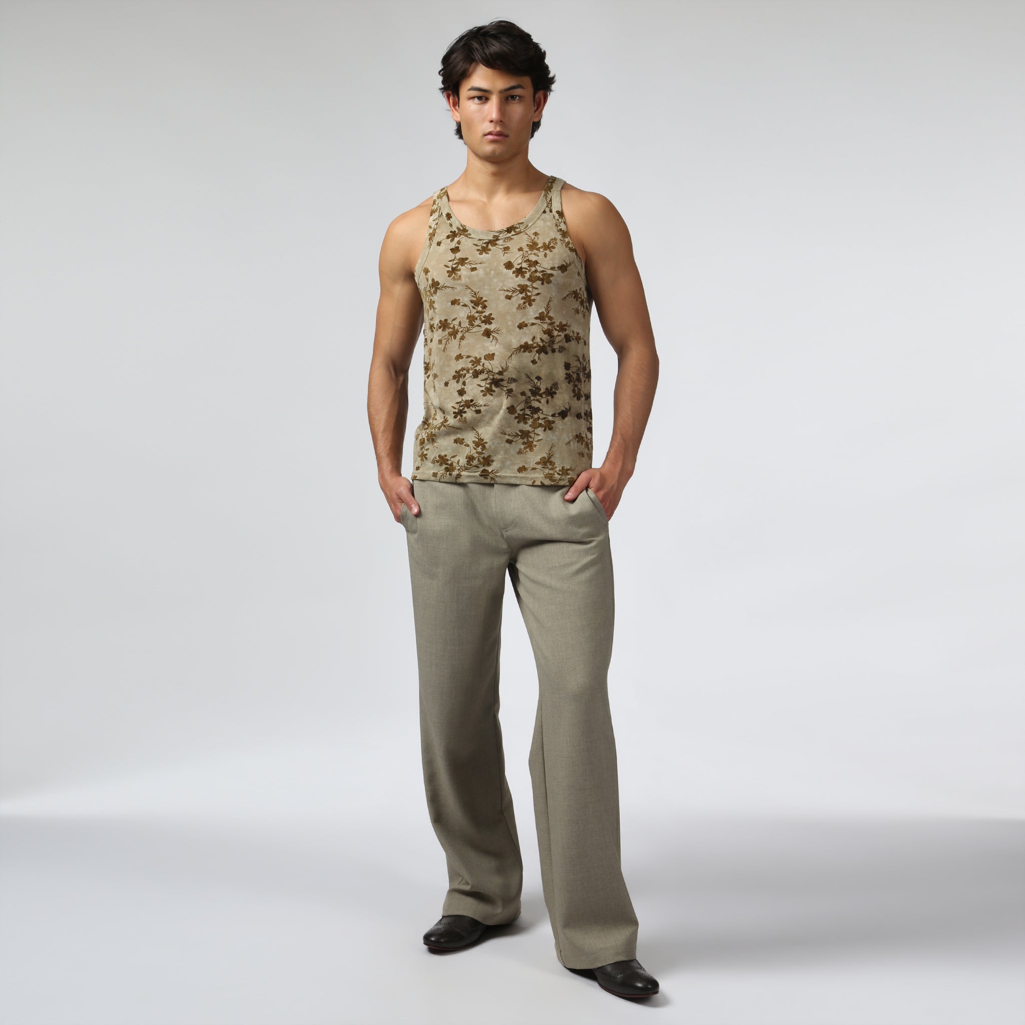 NEW- Wild Sage Vale Rib Knit Roxy Tank