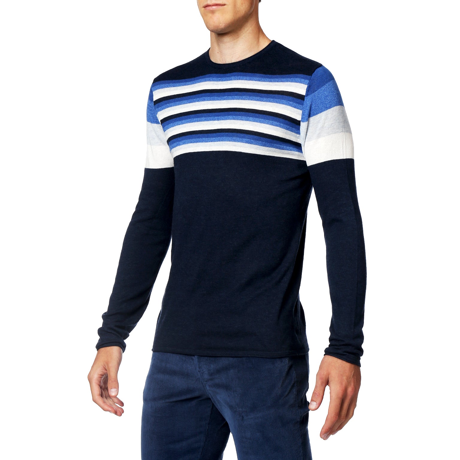 NEW- Navy Endeavor Stripe Jersey