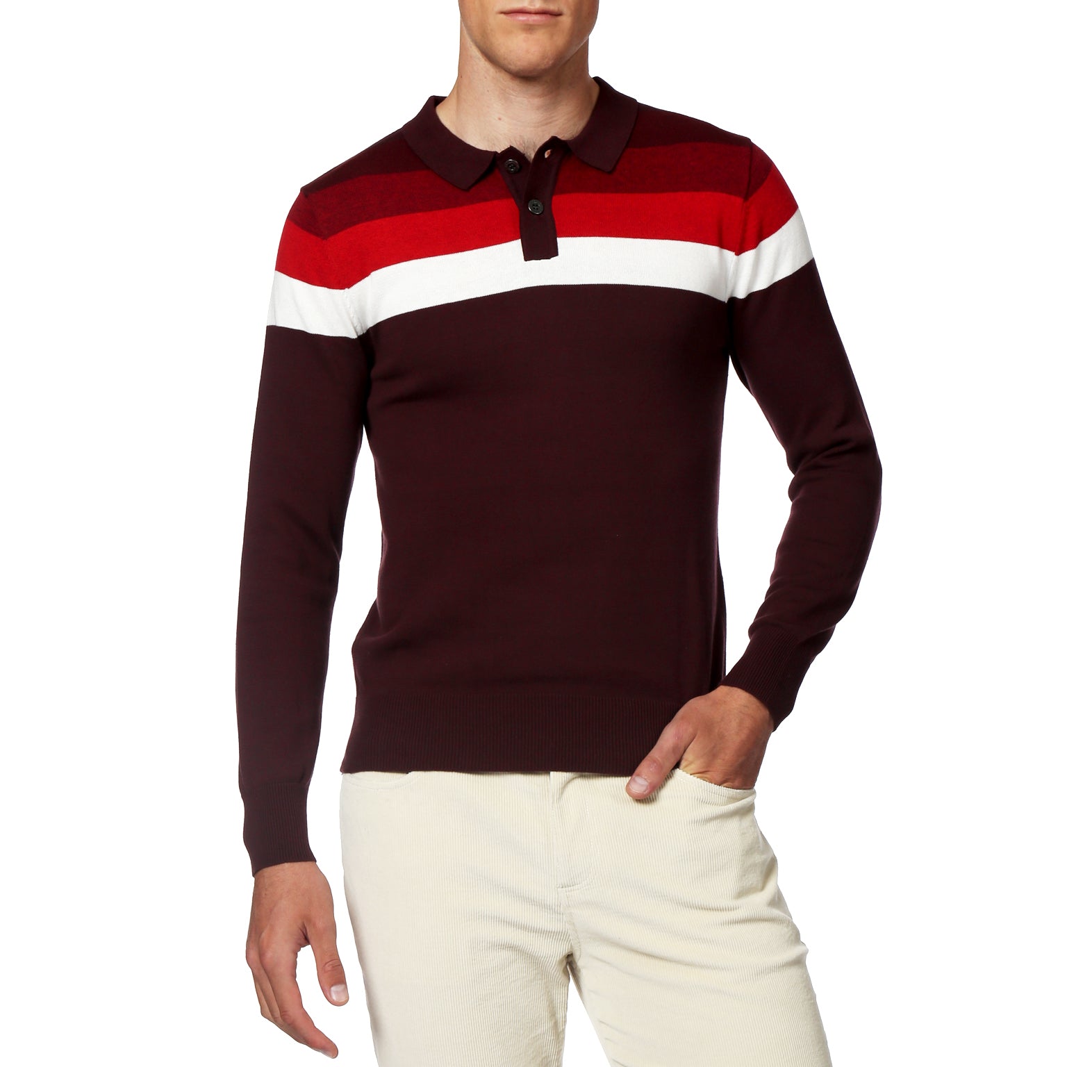 NEW- Deep Crimson Canaveral Knit Polo