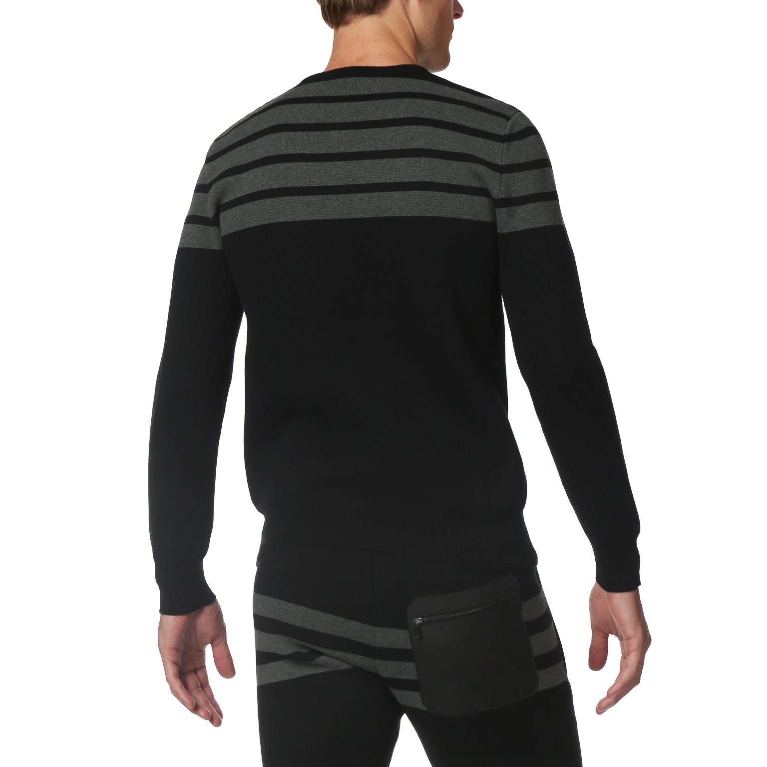 Black Moonraker Knit Sweatshirt