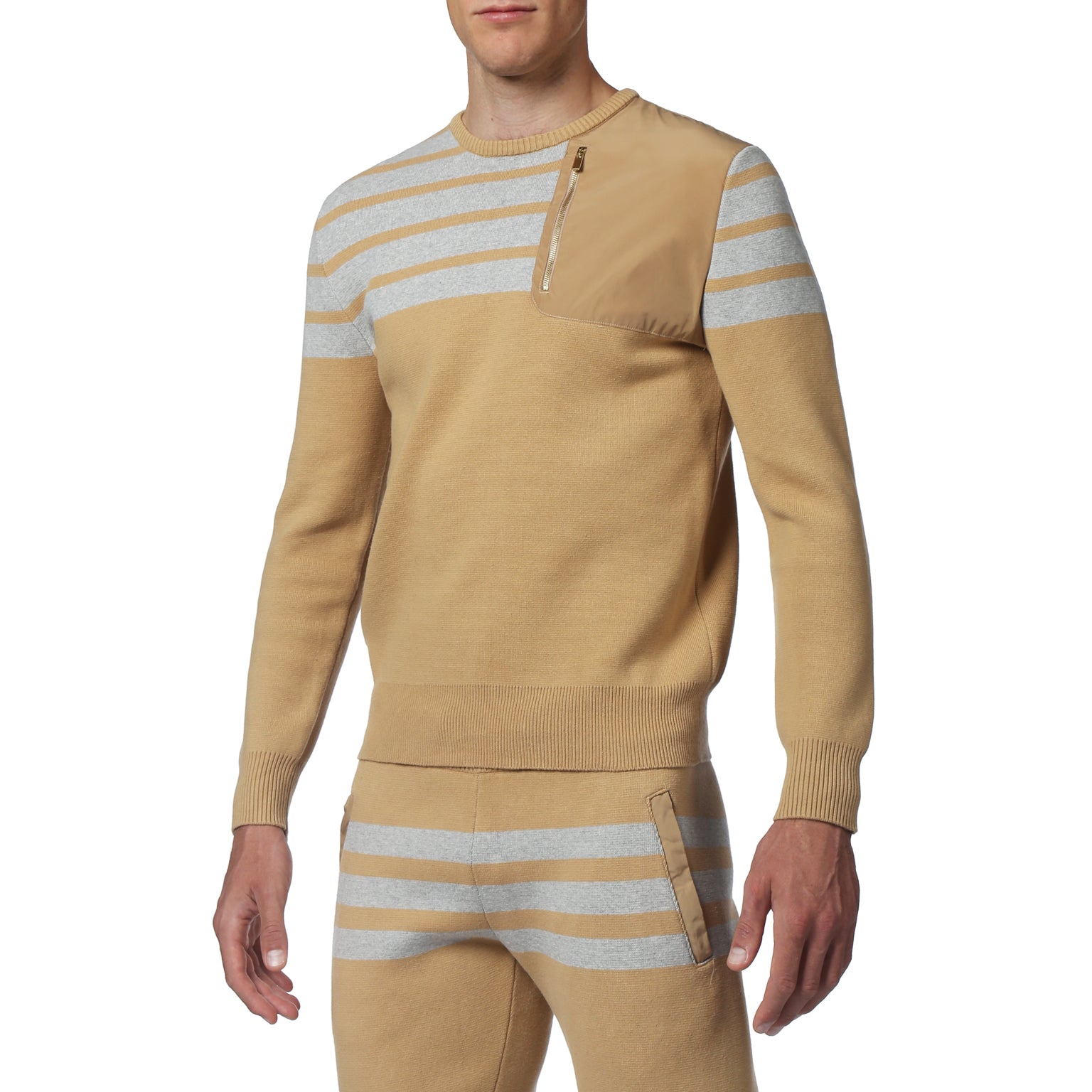 Sand Moonraker Knit Sweatshirt