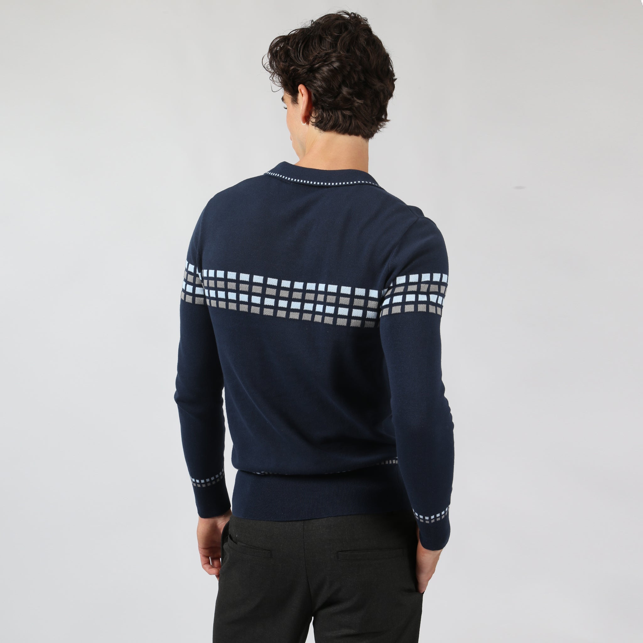 Midnight Tenby Polo Sweater