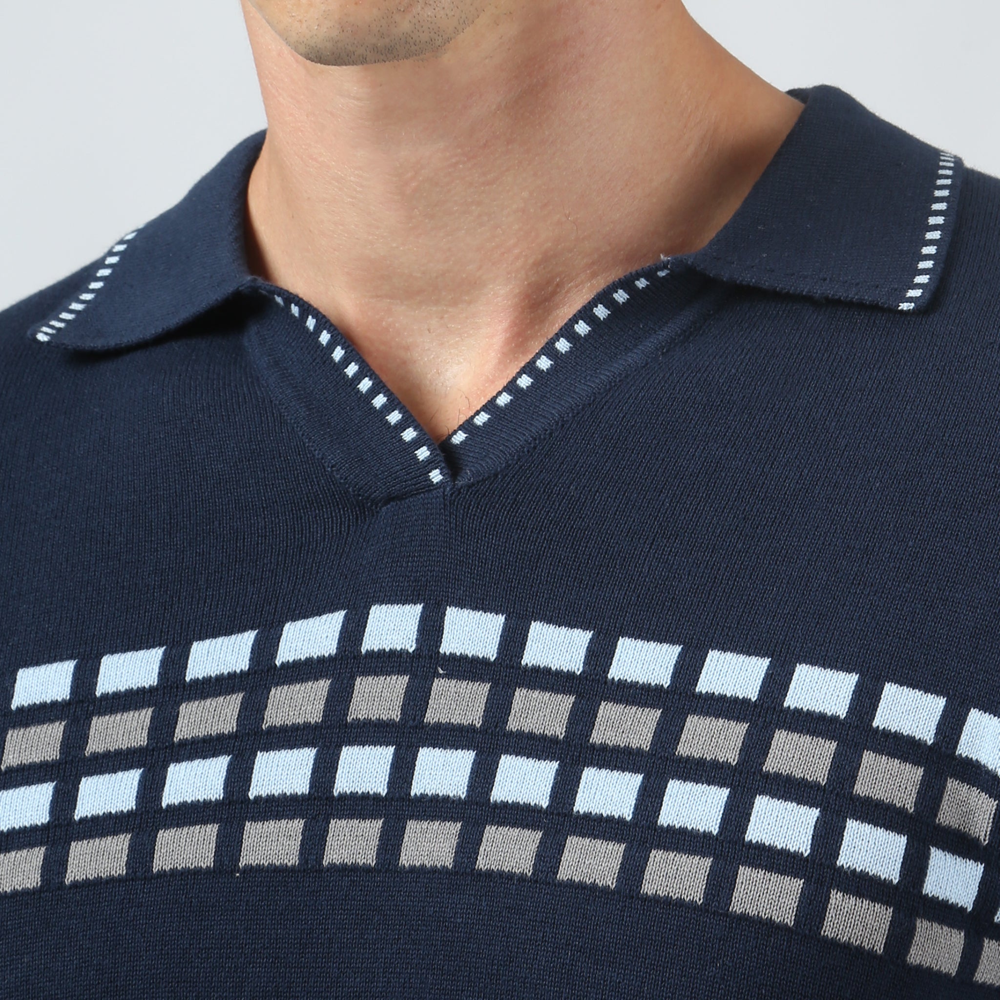 Midnight Tenby Polo Sweater