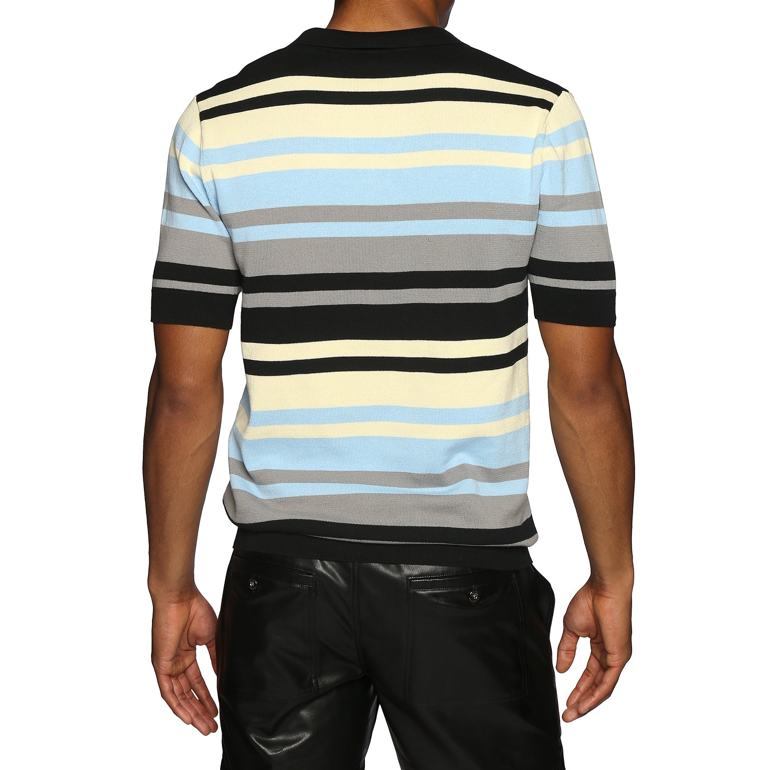NEW RESORT '25- Sea La Croisette Stripe Knit Polo - parke & ronen