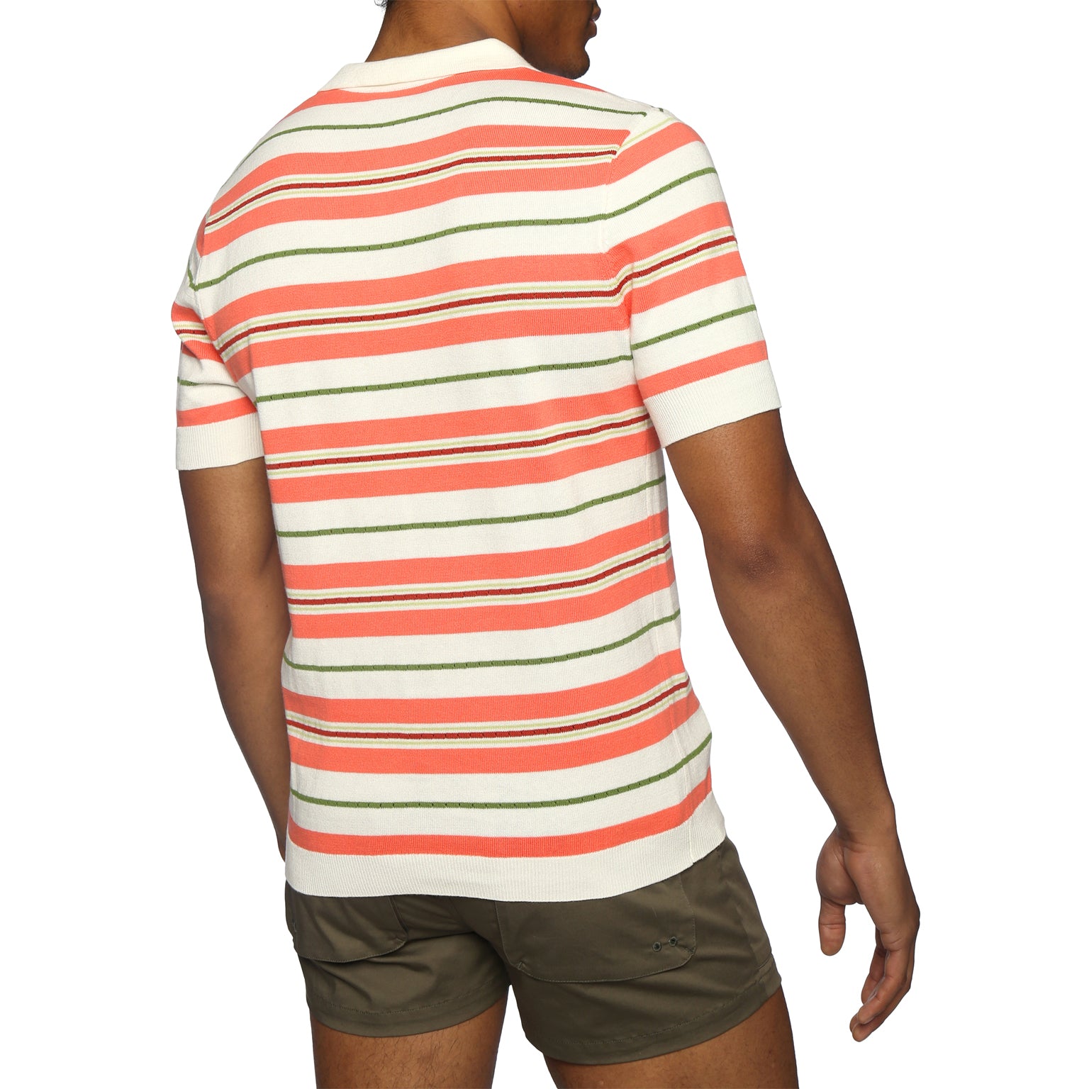 NEW SPRING '25- Coral Pointelle Knit Polo - Parke & Ronen
