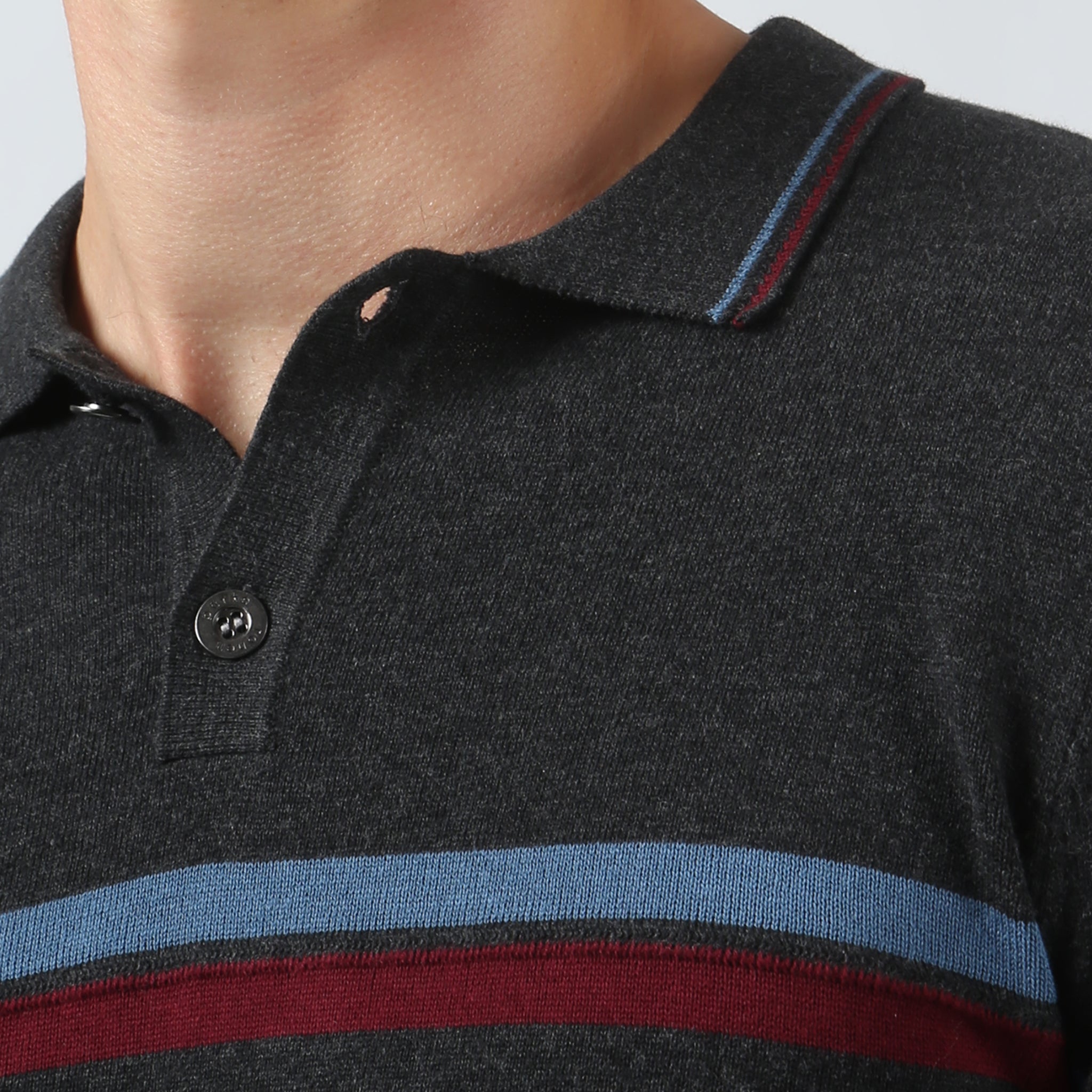 Charcoal Nevica Knit Polo