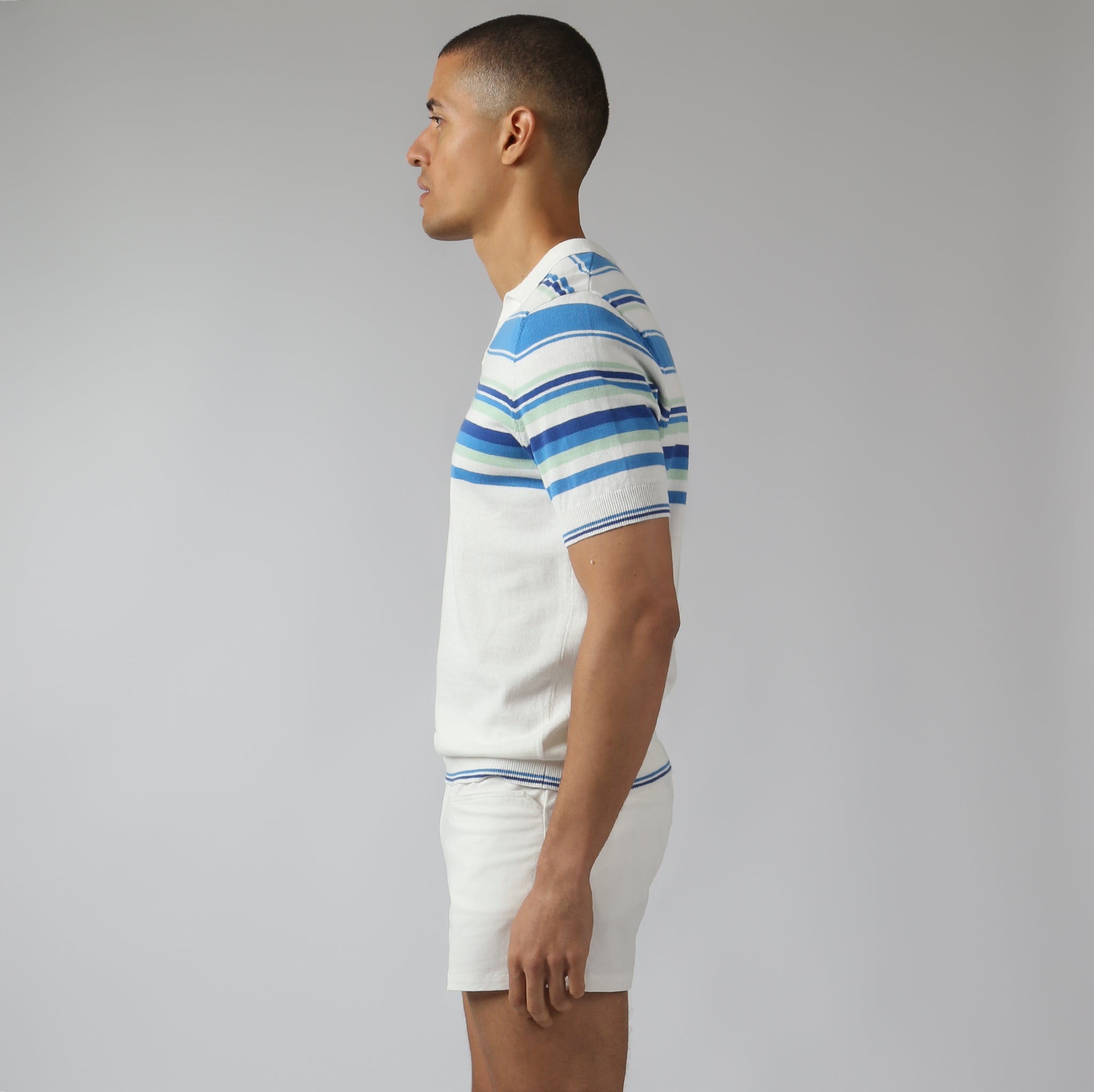 NEW- Azure Mariner Knit Polo
