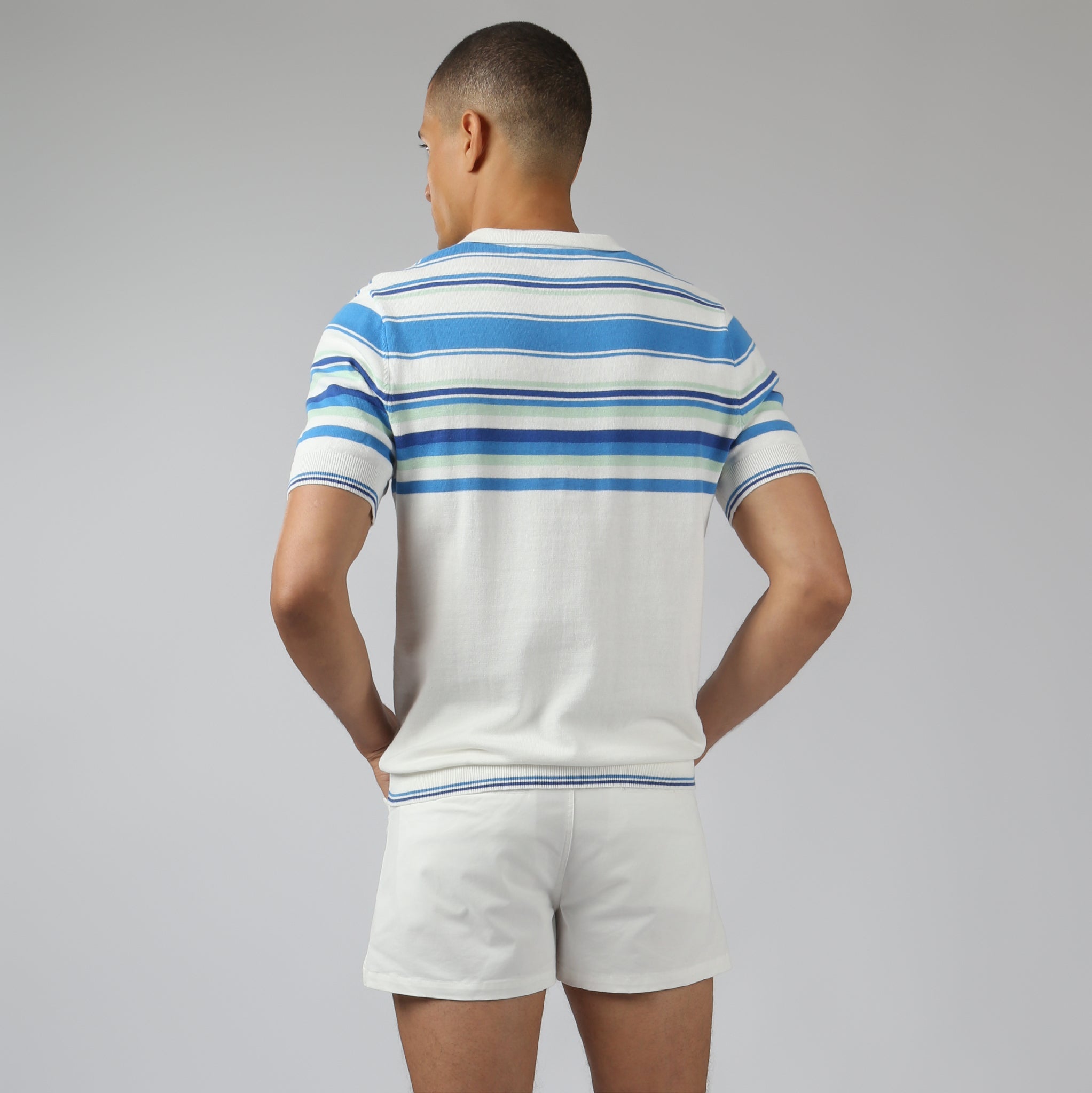 NEW- Azure Mariner Knit Polo