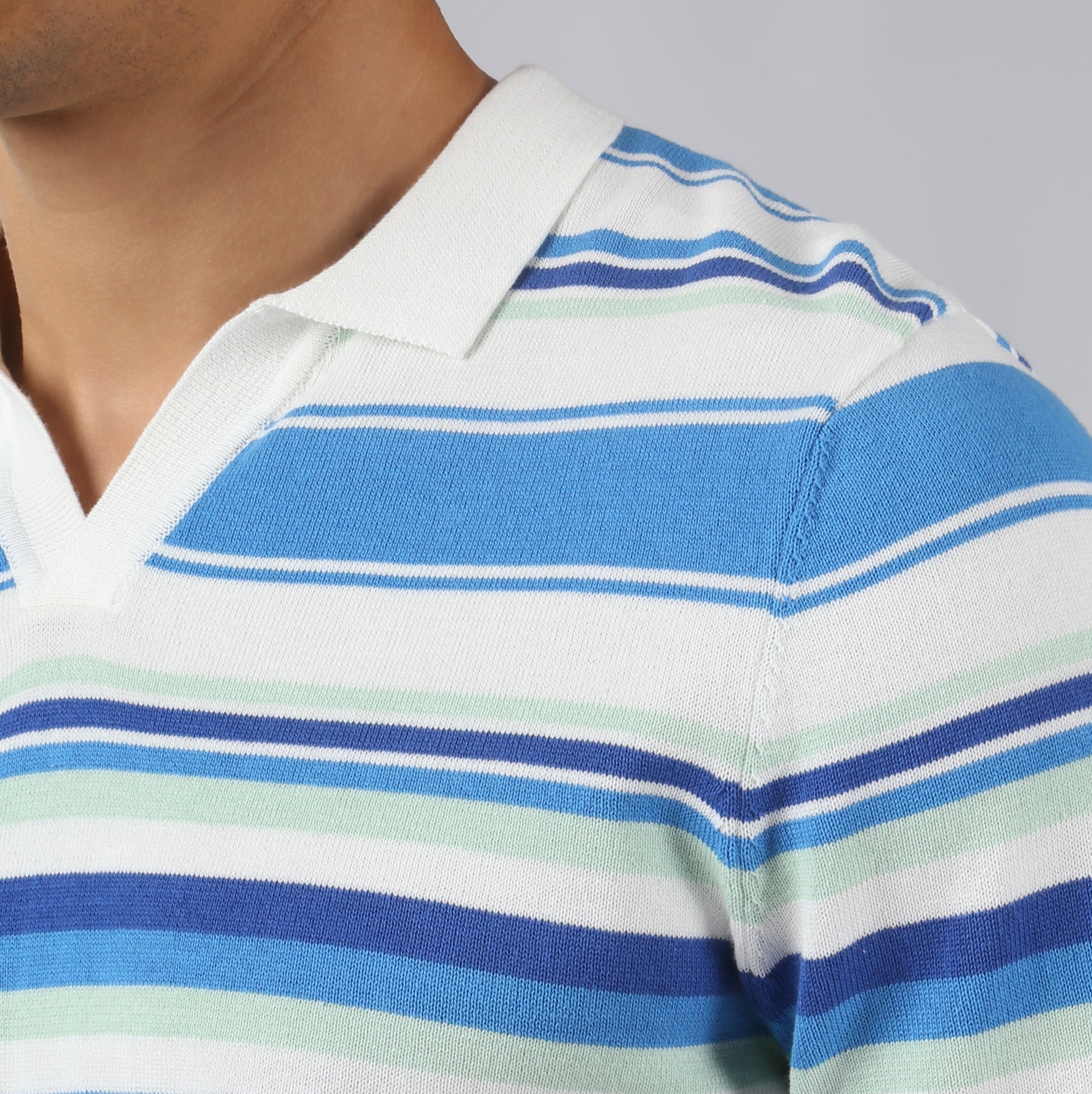 NEW- Azure Mariner Knit Polo
