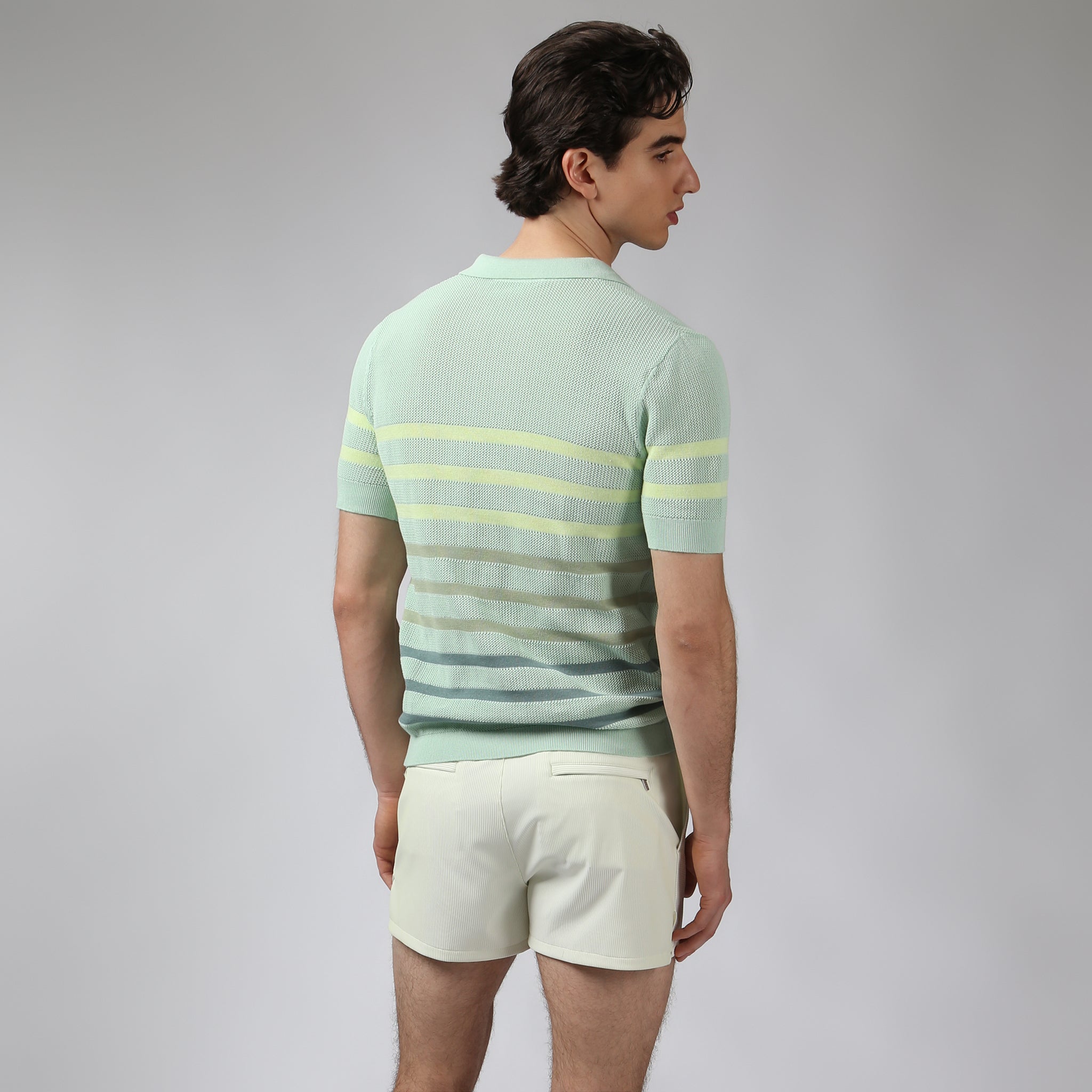 Mint Seabreeze Knit Polo - Parke & Ronen