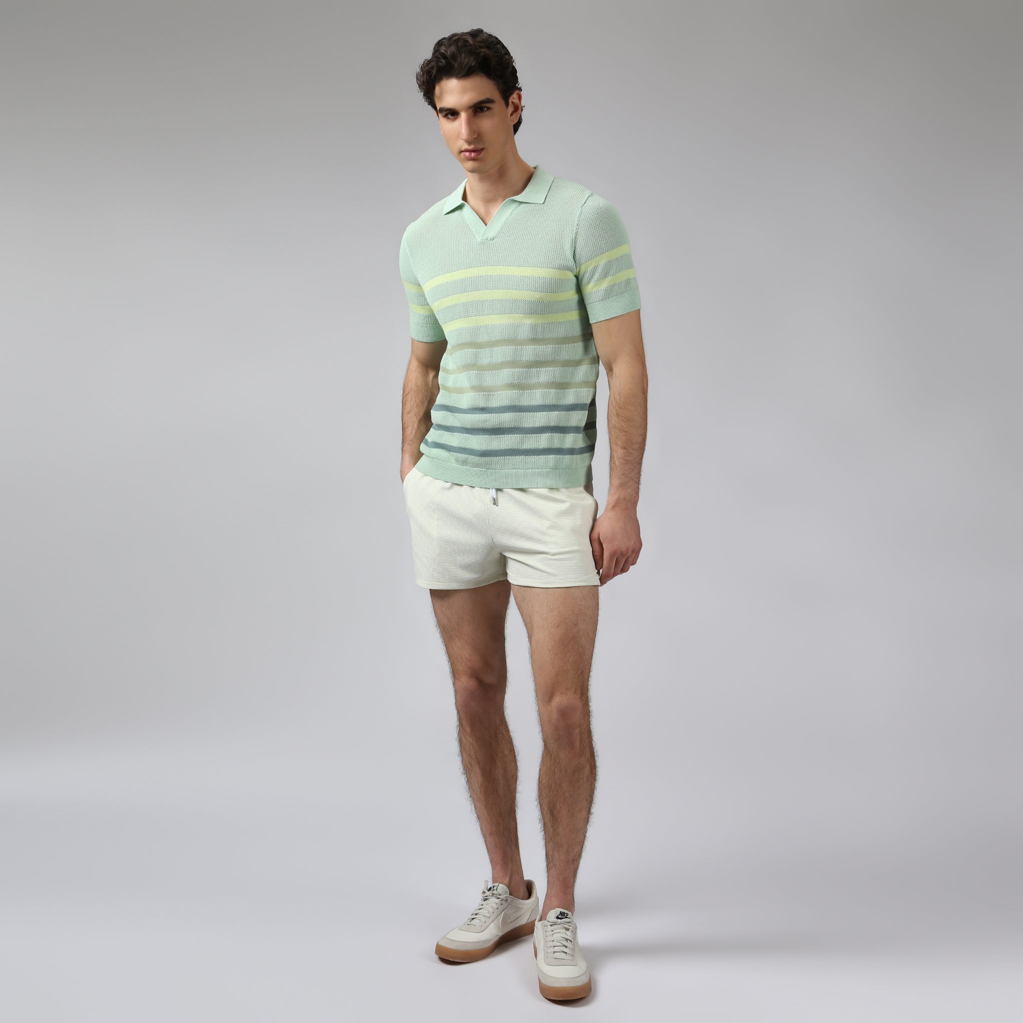 Mint Seabreeze Knit Polo - Parke & Ronen