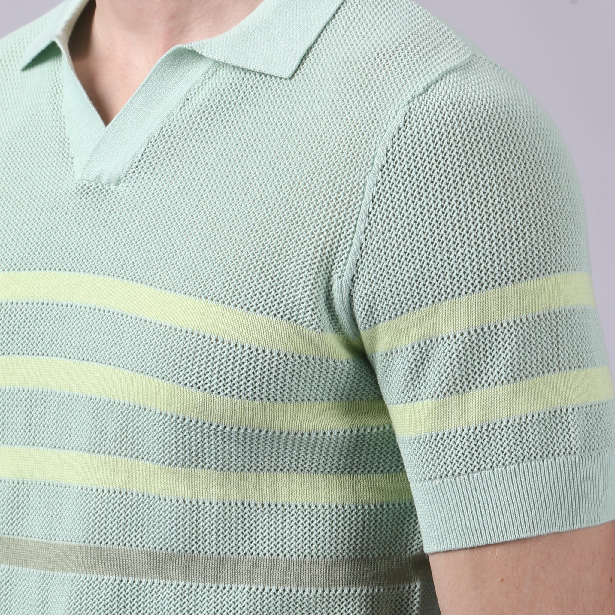 Mint Seabreeze Knit Polo - Parke & Ronen